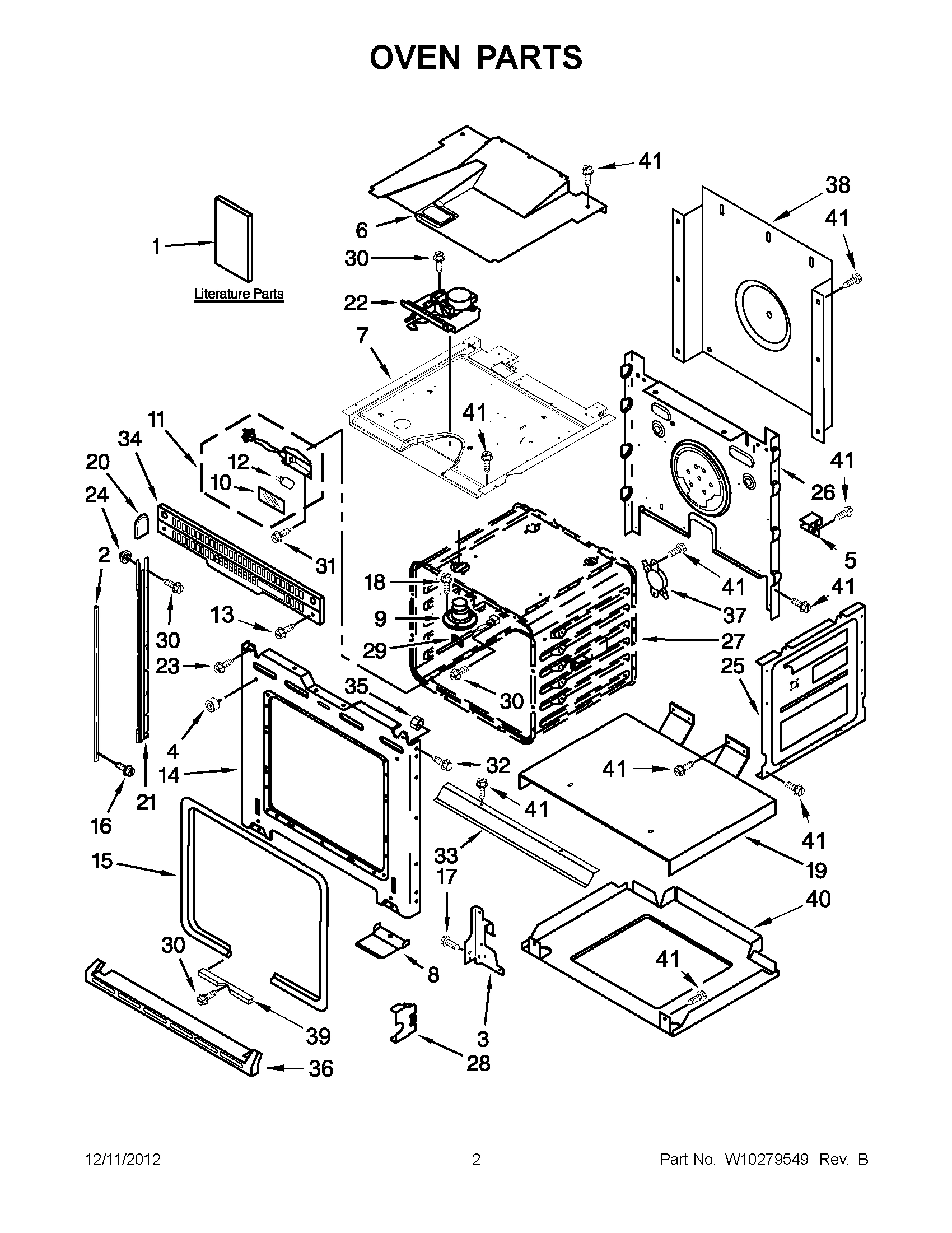 01 - OVEN PARTS