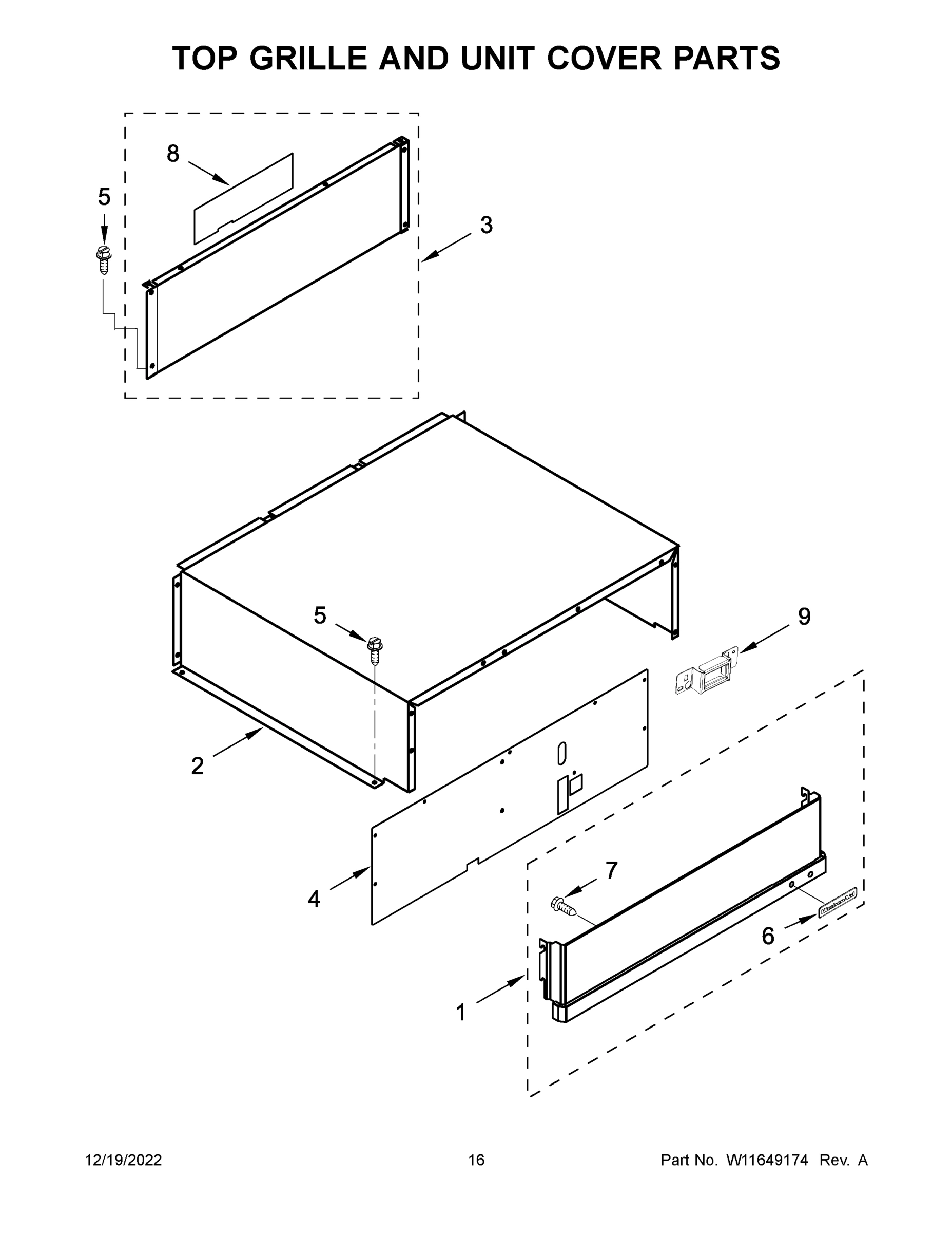 09 - TOP GRILLE AND UNIT COVER PARTS