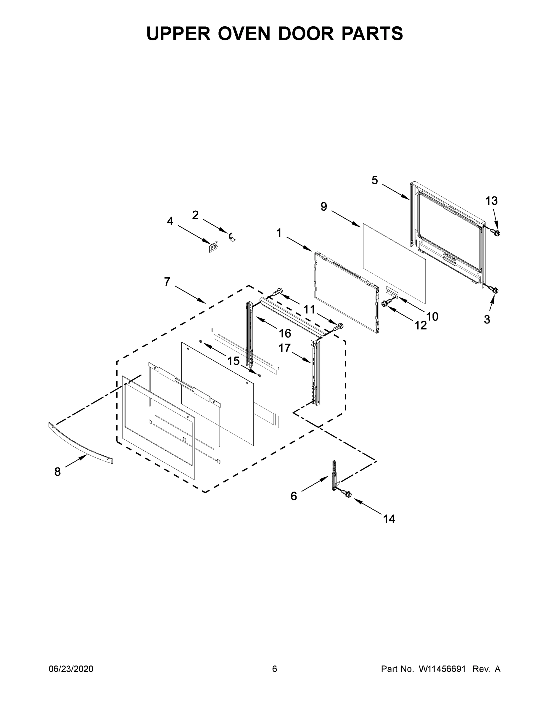 04 - UPPER OVEN DOOR PARTS