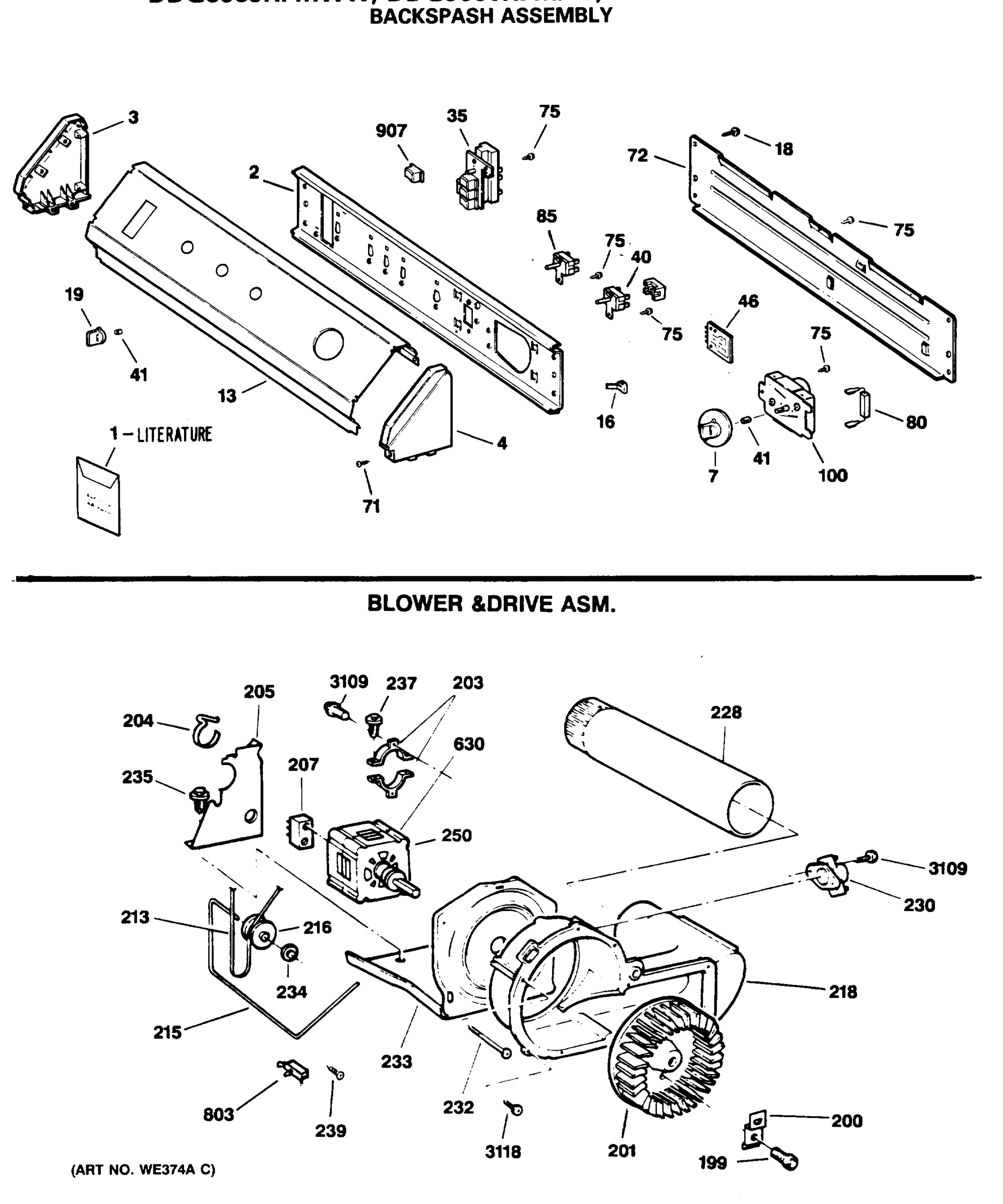 BACKSPASH ASSEMBLY