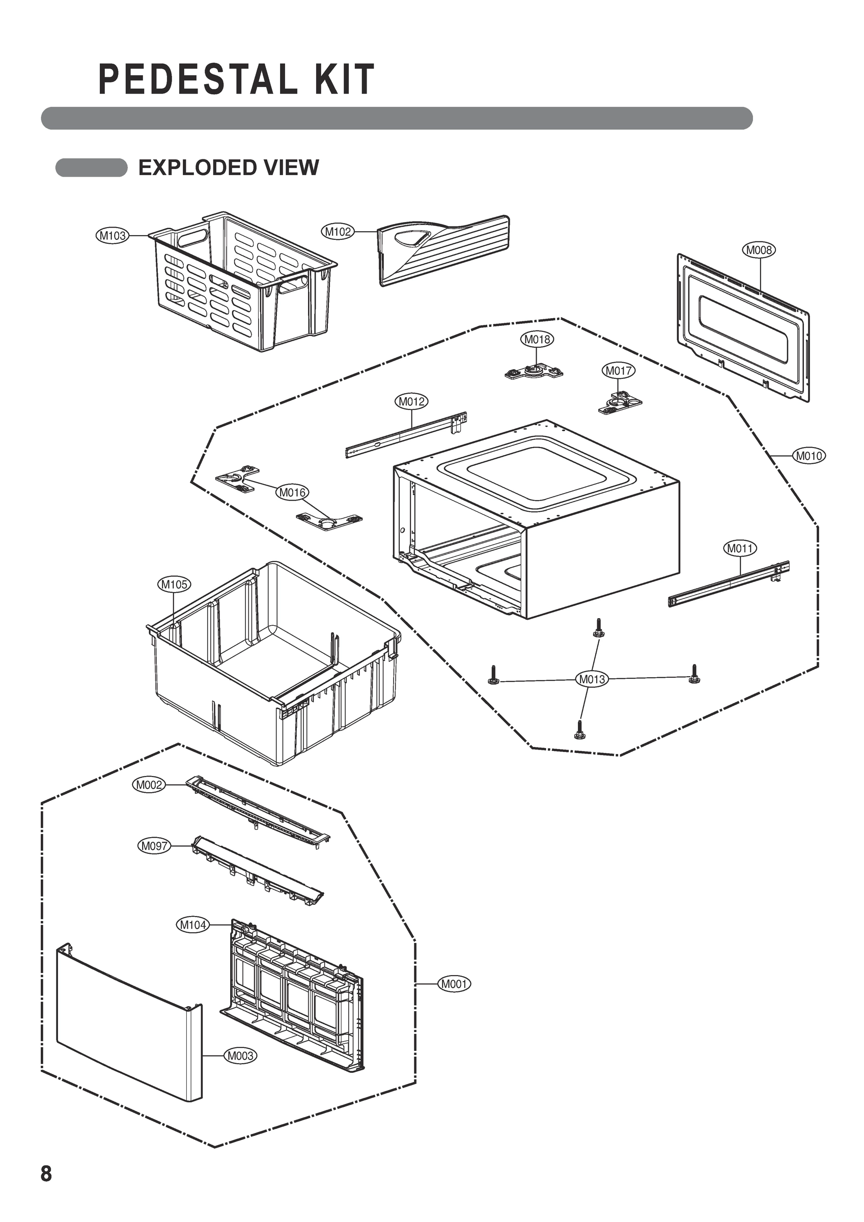 PEDESTAL KIT