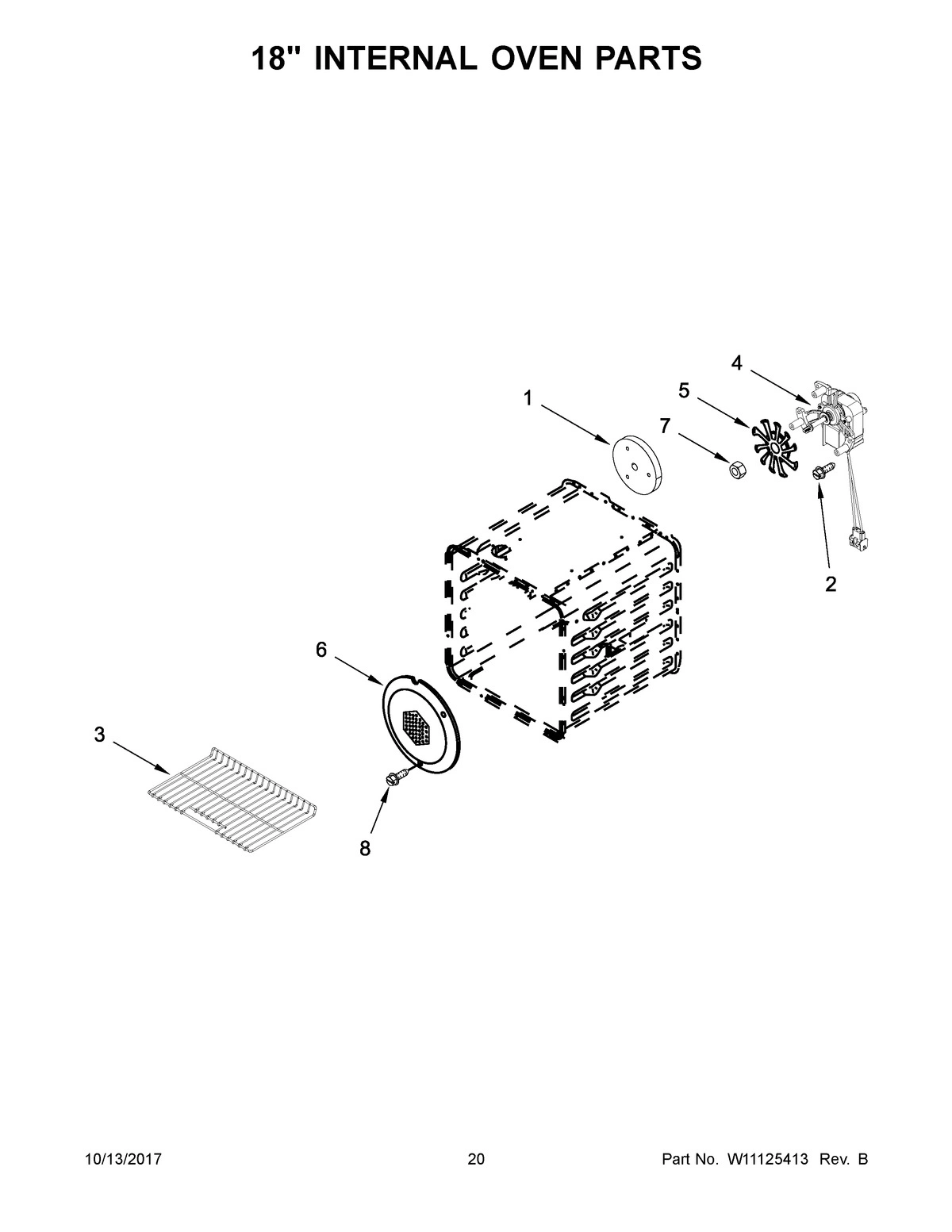 11 - 18" INTERNAL OVEN PARTS