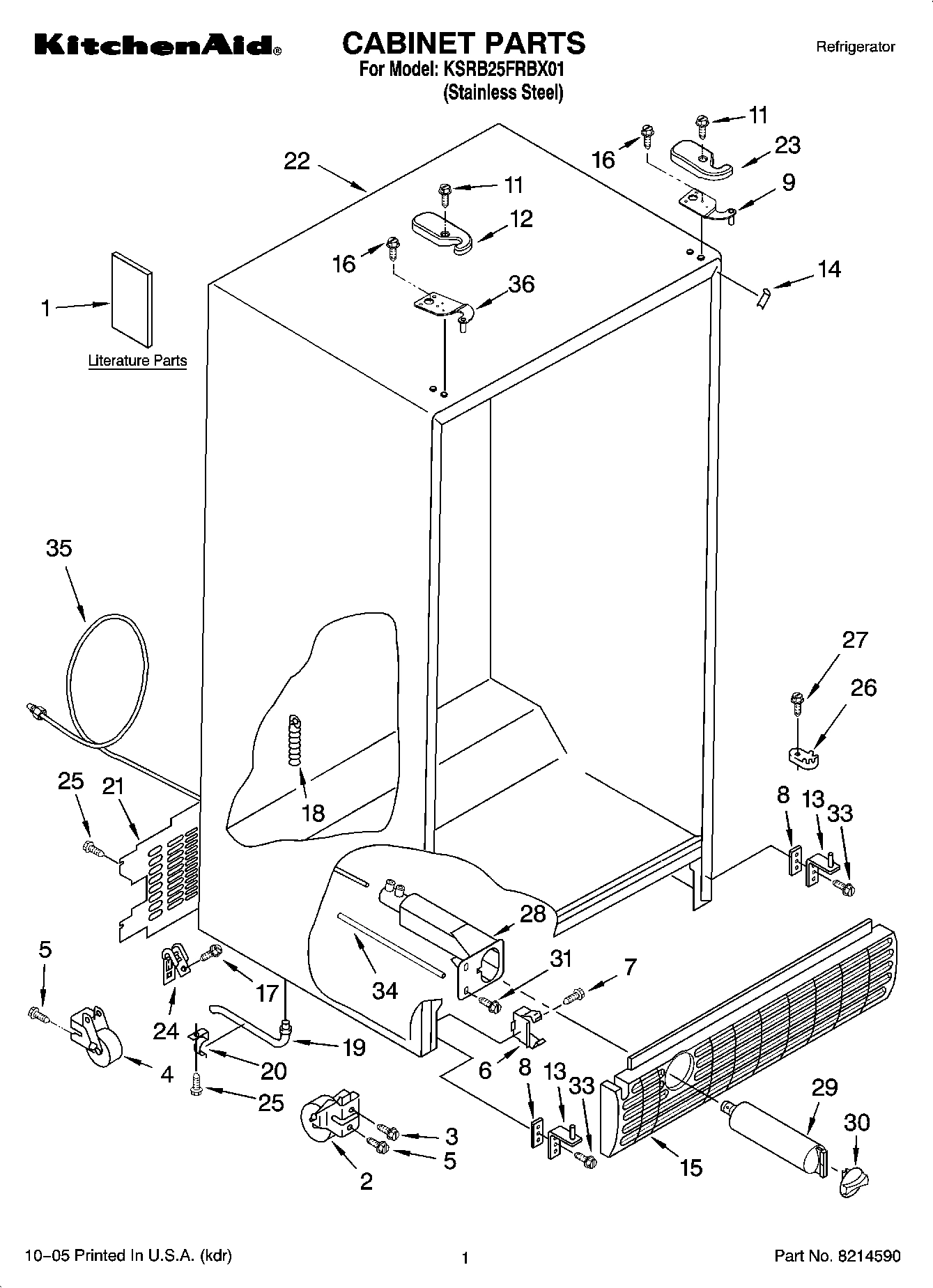 01 - CABINET PARTS