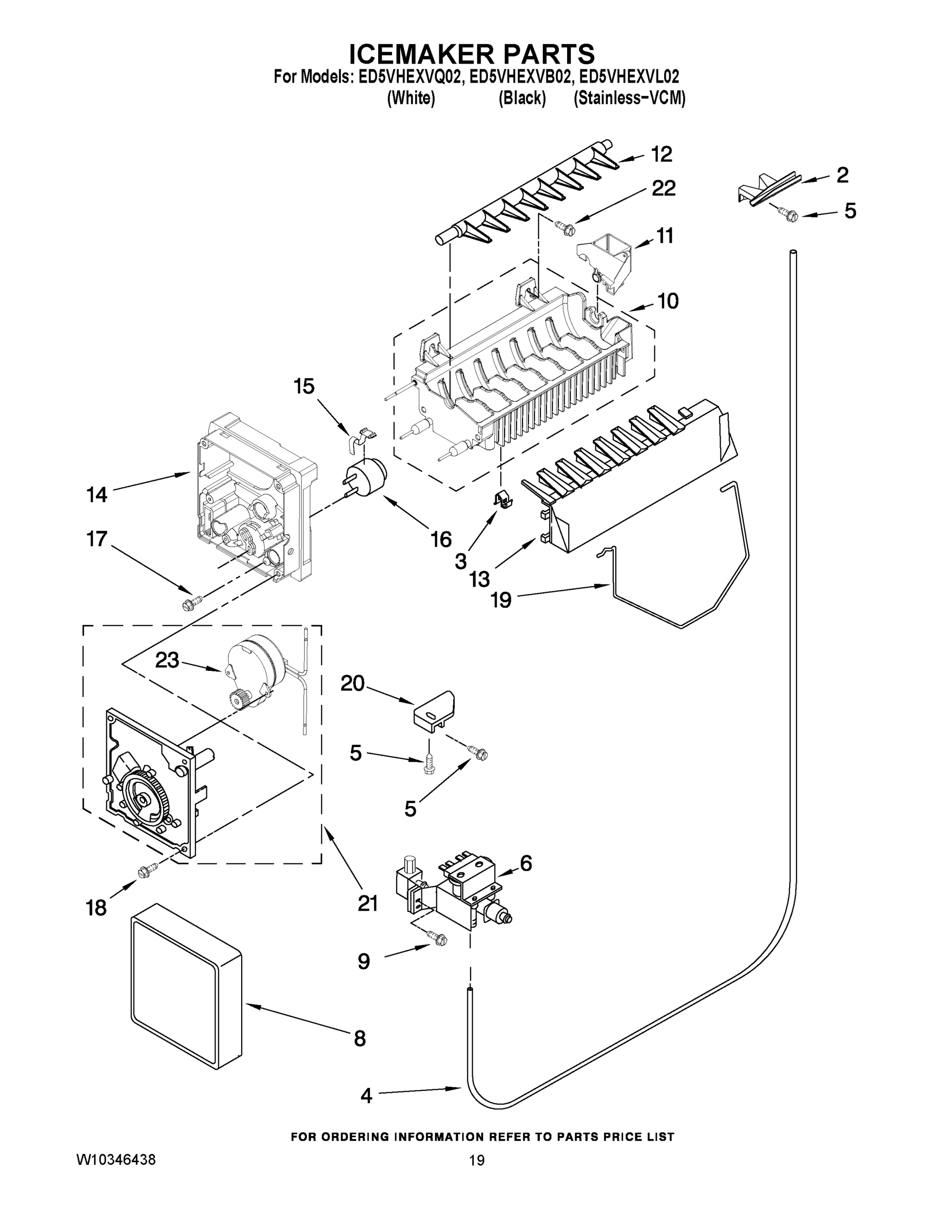 12 - ICEMAKER PARTS