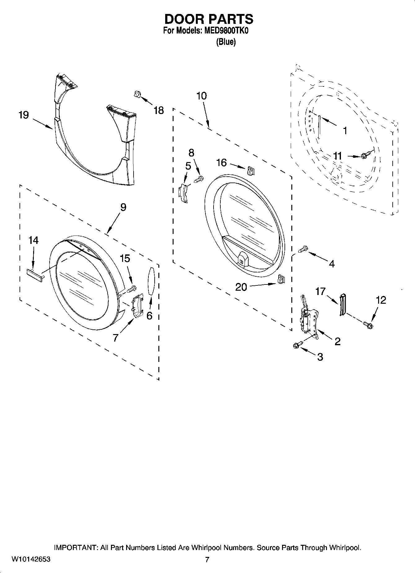 04 - DOOR PARTS, OPTIONAL PARTS (NOT INCLUDED)