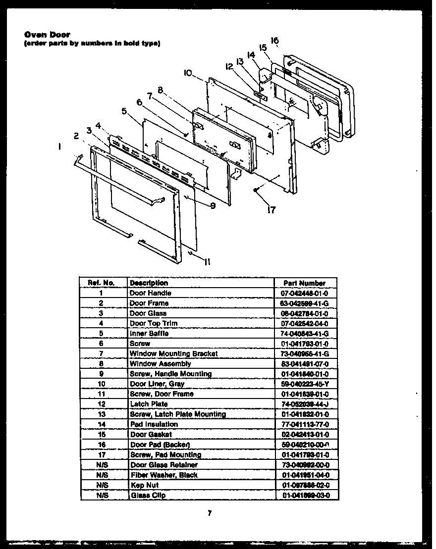 05 - OVEN DOOR