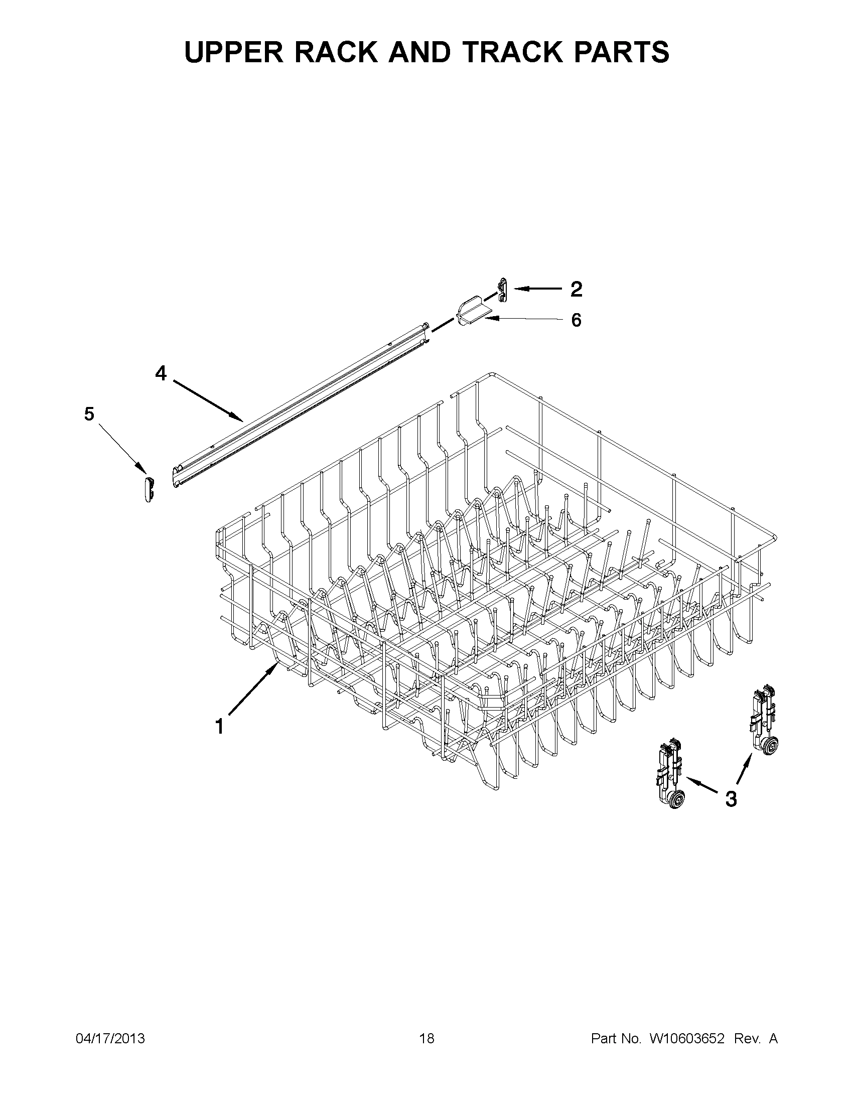 09 - UPPER RACK AND TRACK PARTS