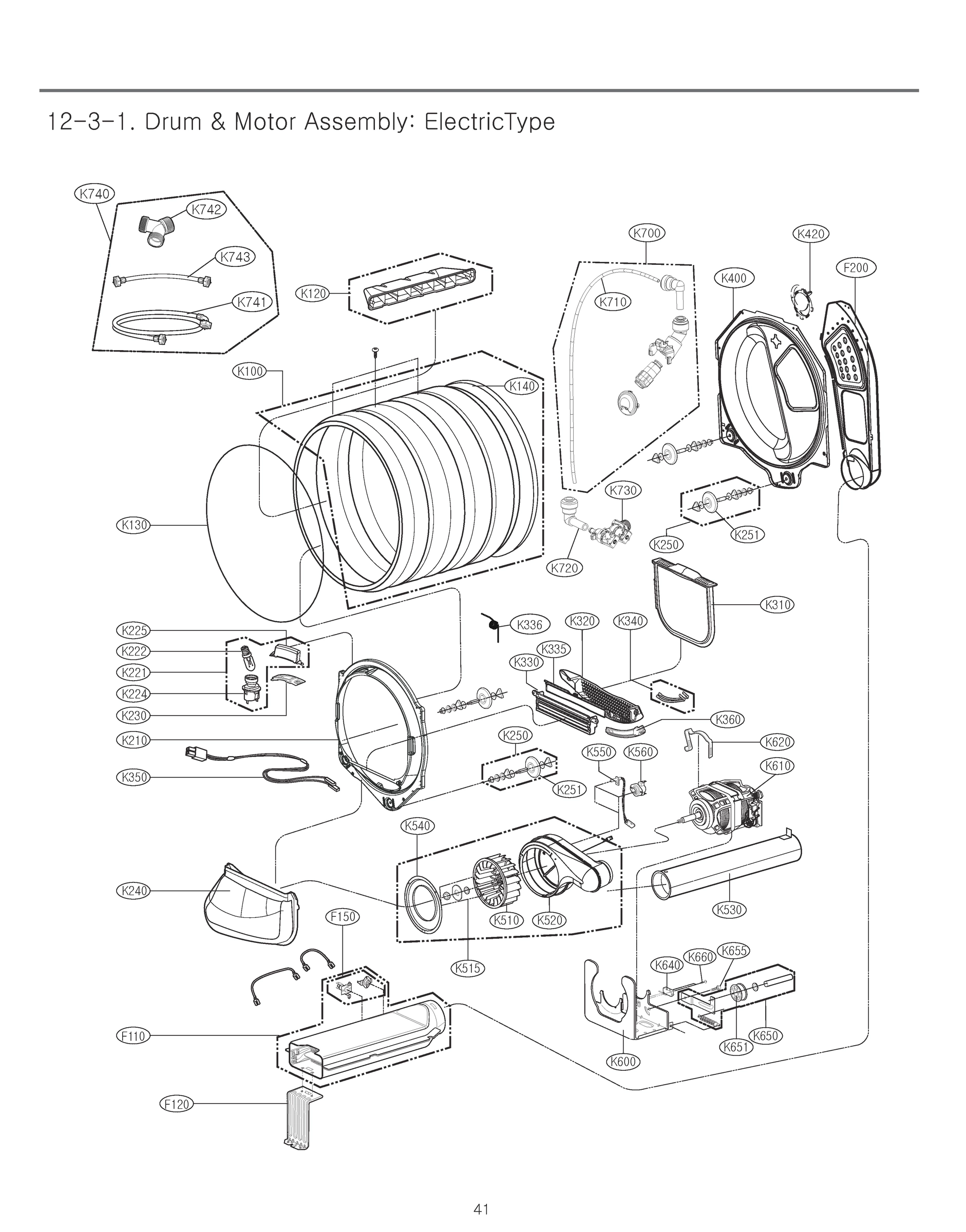 DRUM & MOTOR ASSEMBLY