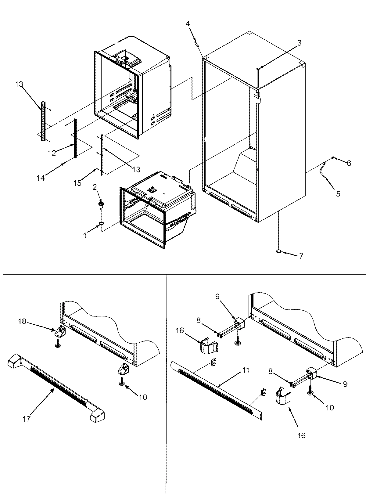 11 - INTERIOR CABINET & TOE GRILLE