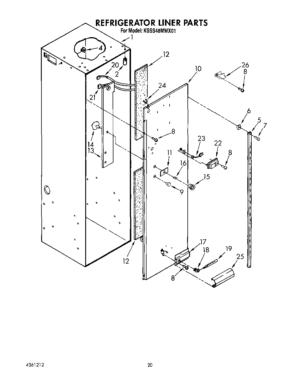 16 - REFRIGERATOR LINER