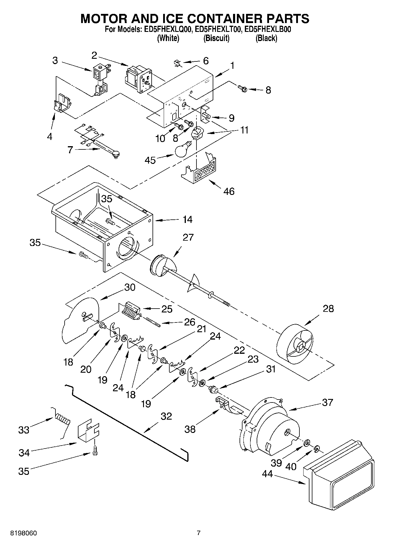 05 - MOTOR AND ICE CONTAINER