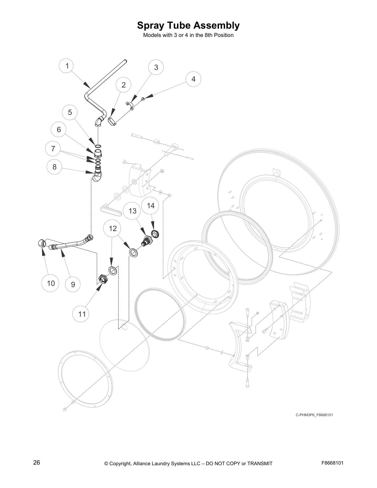 Spray Tube Assembly