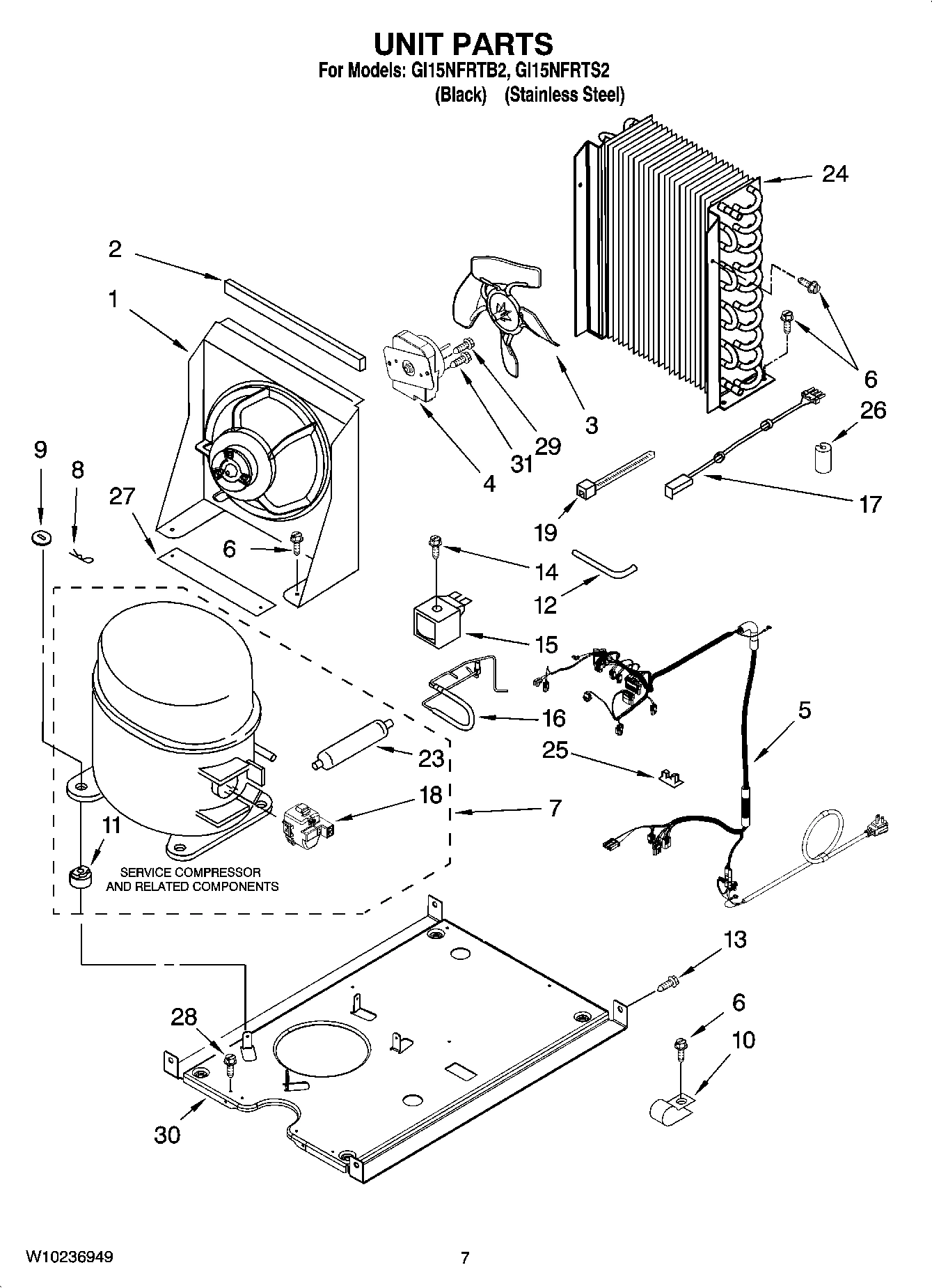 05 - UNIT PARTS, OPTIONAL PARTS (NOT INCLUDED)