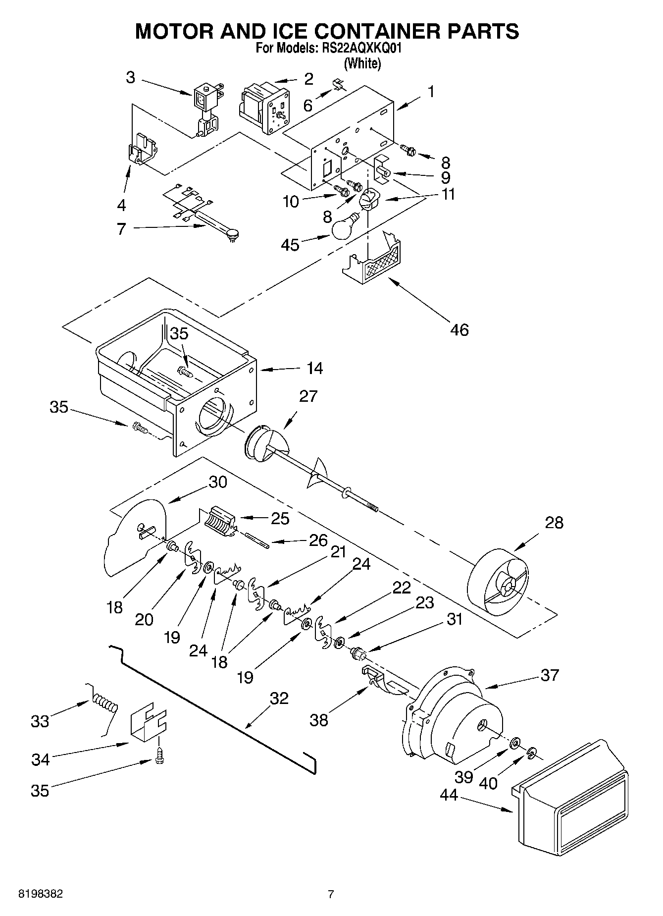 05 - MOTOR AND ICE CONTAINER