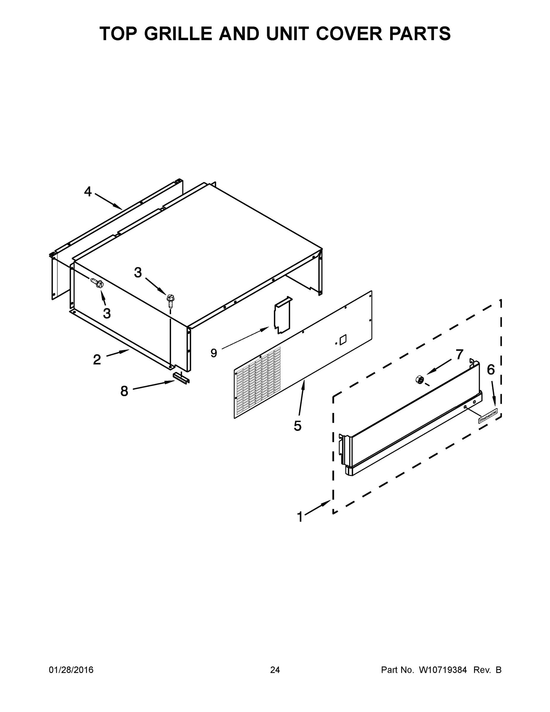 13 - TOP GRILLE AND UNIT COVER PARTS