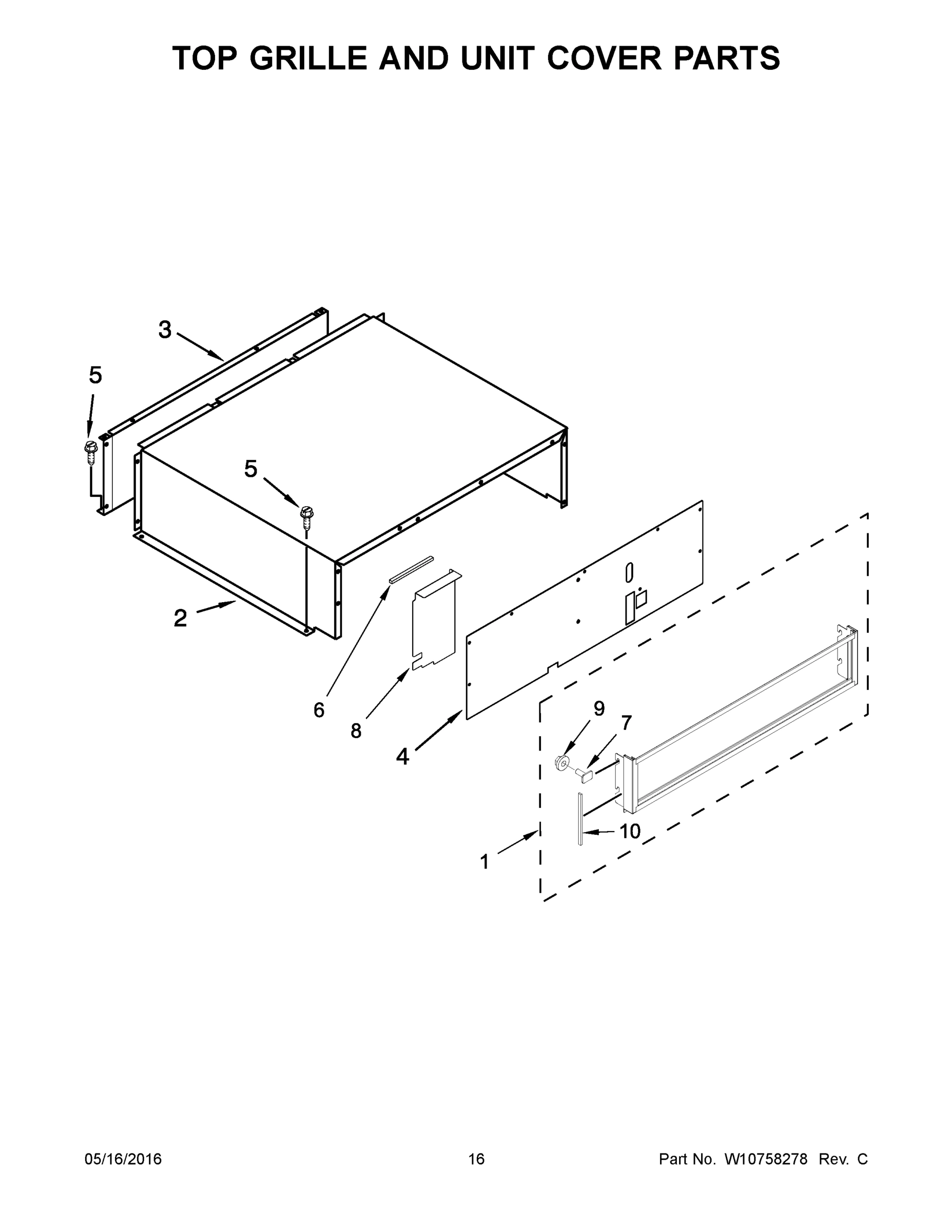 09 - TOP GRILLE AND UNIT COVER PARTS