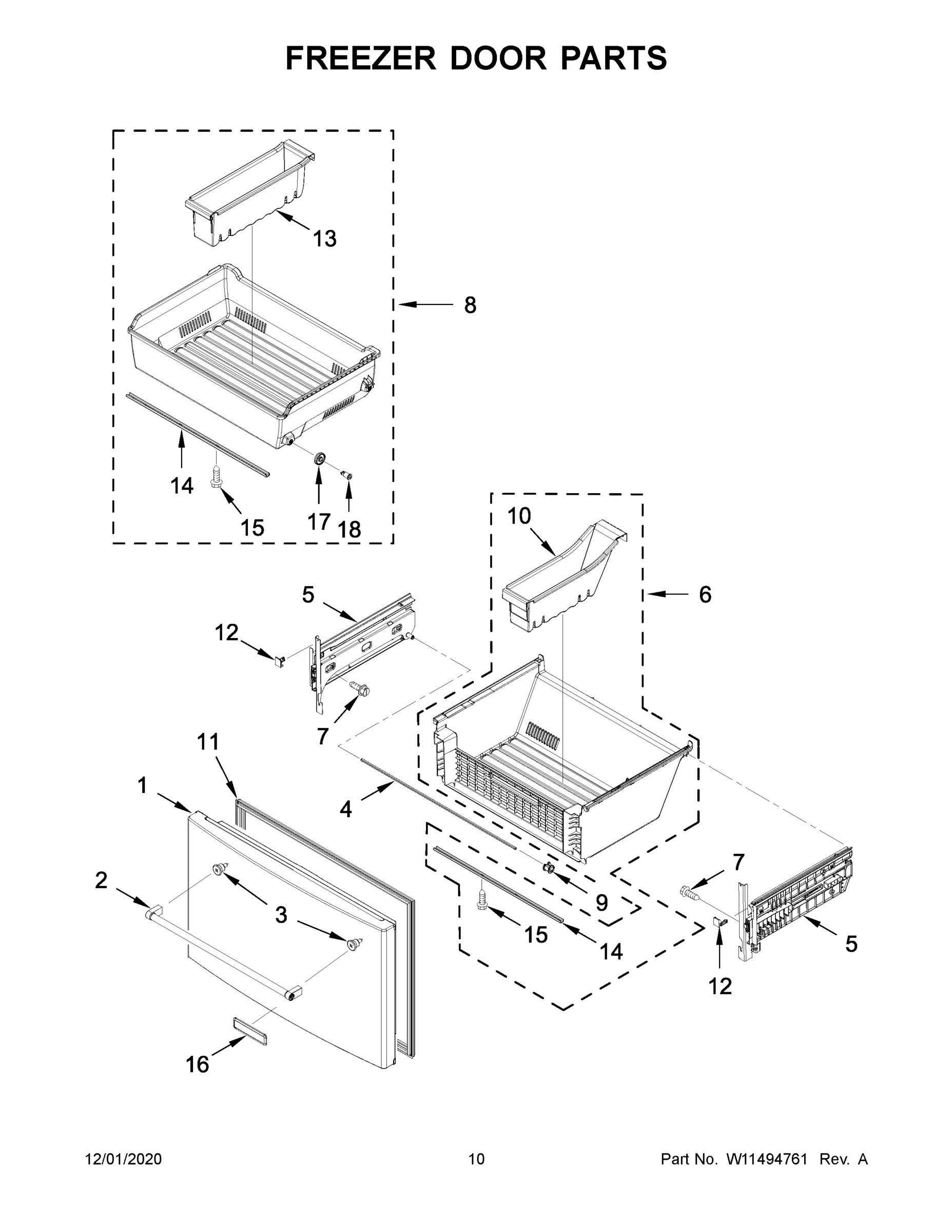 06 - FREEZER DOOR PARTS