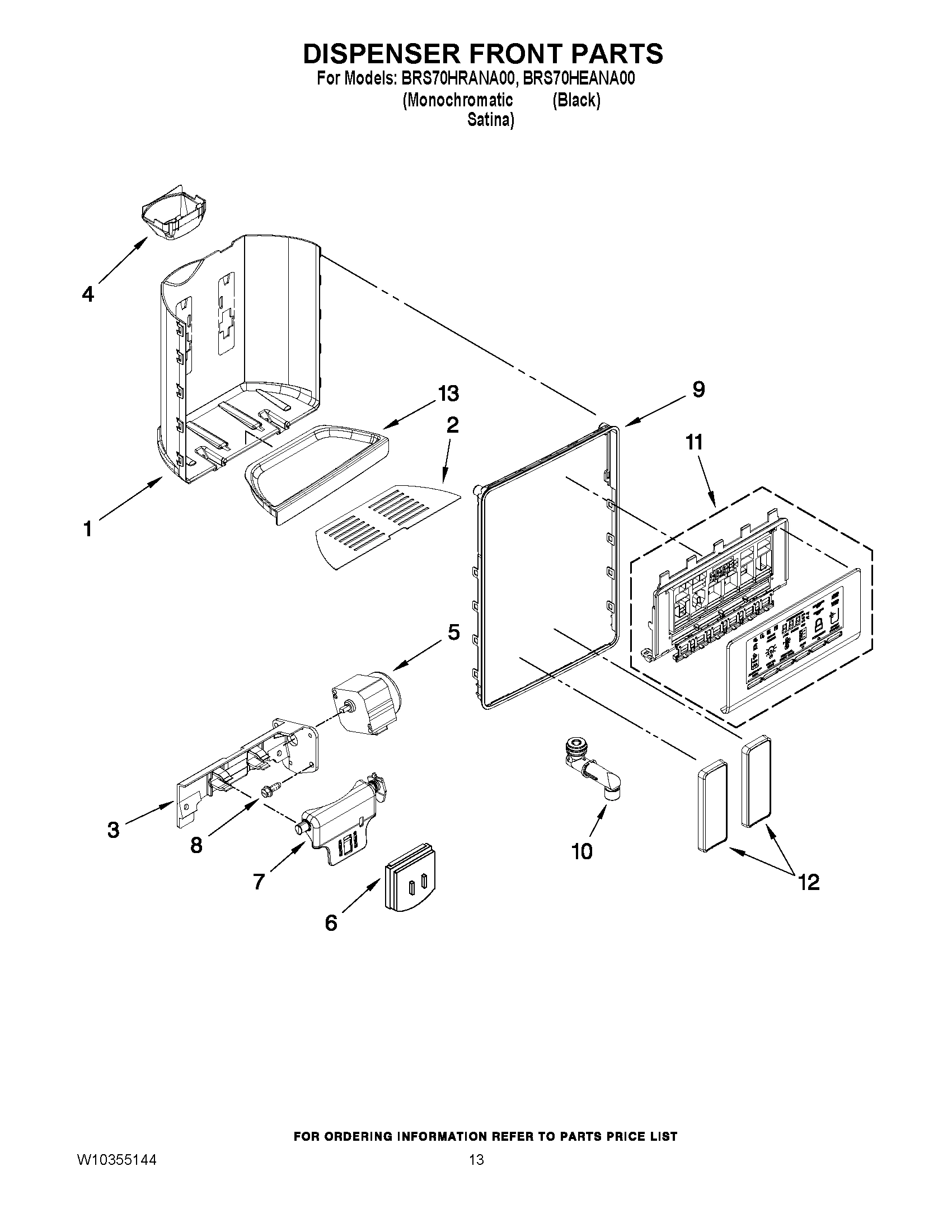 08 - DISPENSER FRONT PARTS