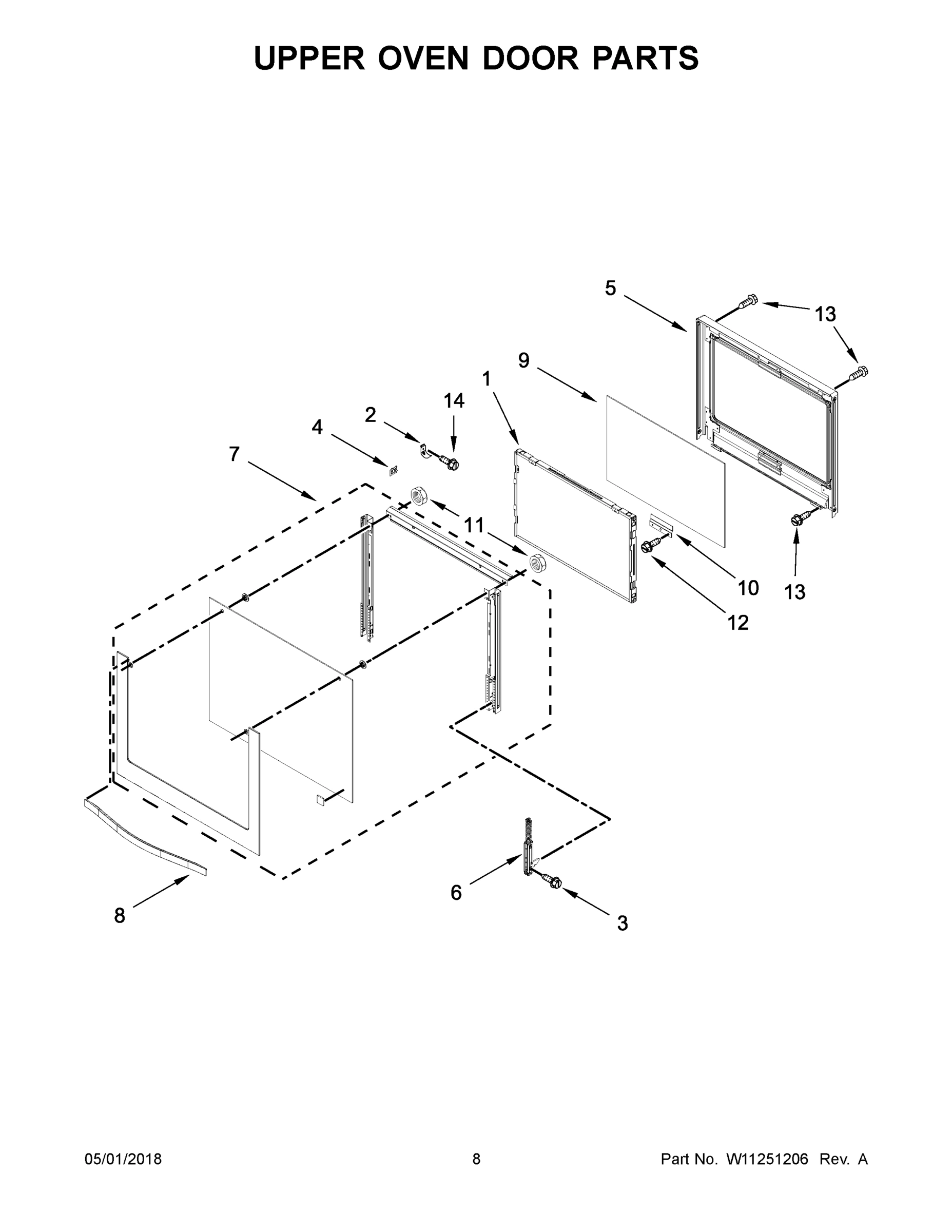 05 - UPPER OVEN DOOR PARTS