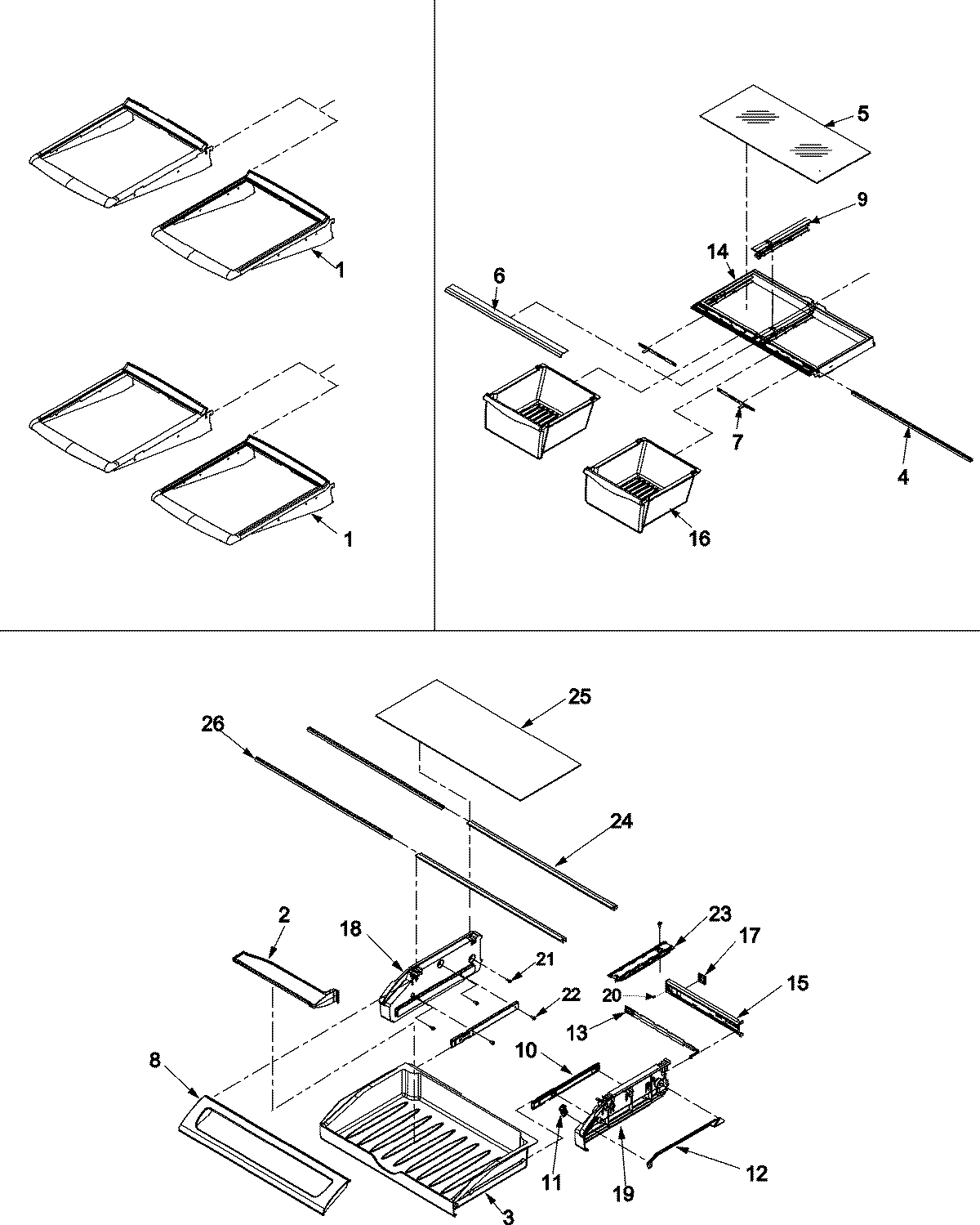 12 - REFRIGERATOR SHELVING