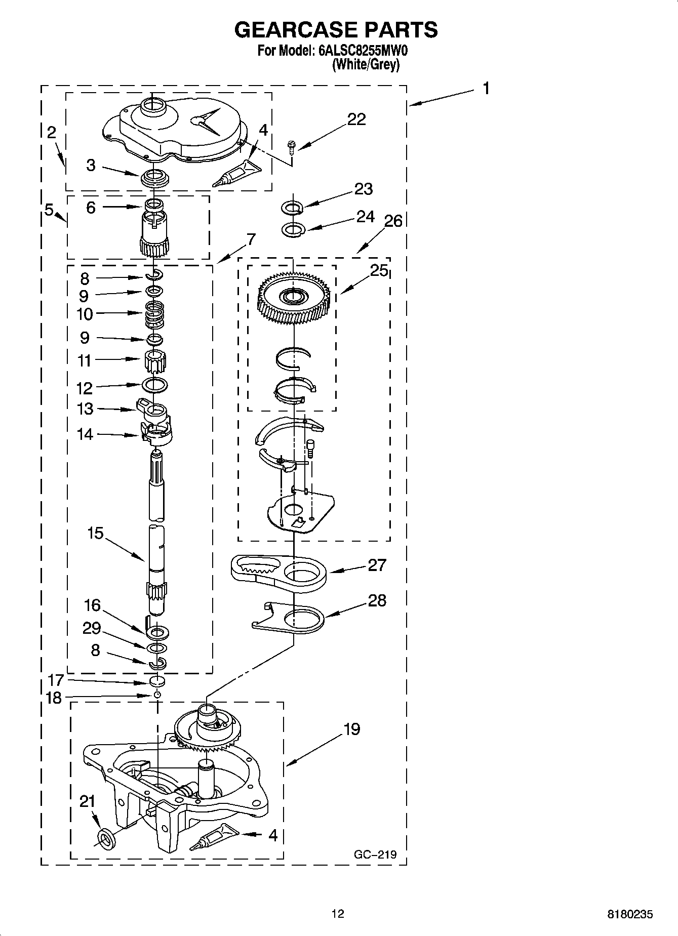 08 - GEARCASE PARTS