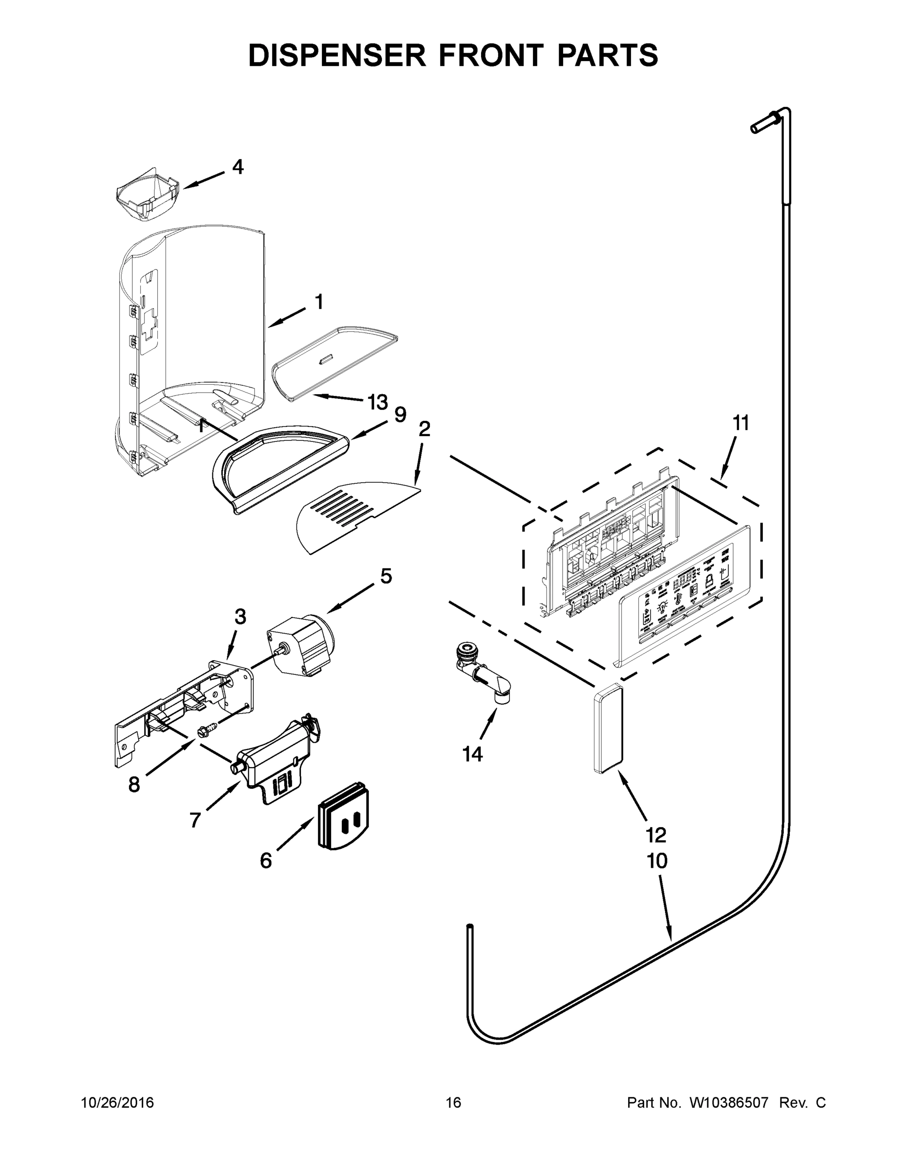 09 - DISPENSER FRONT PARTS