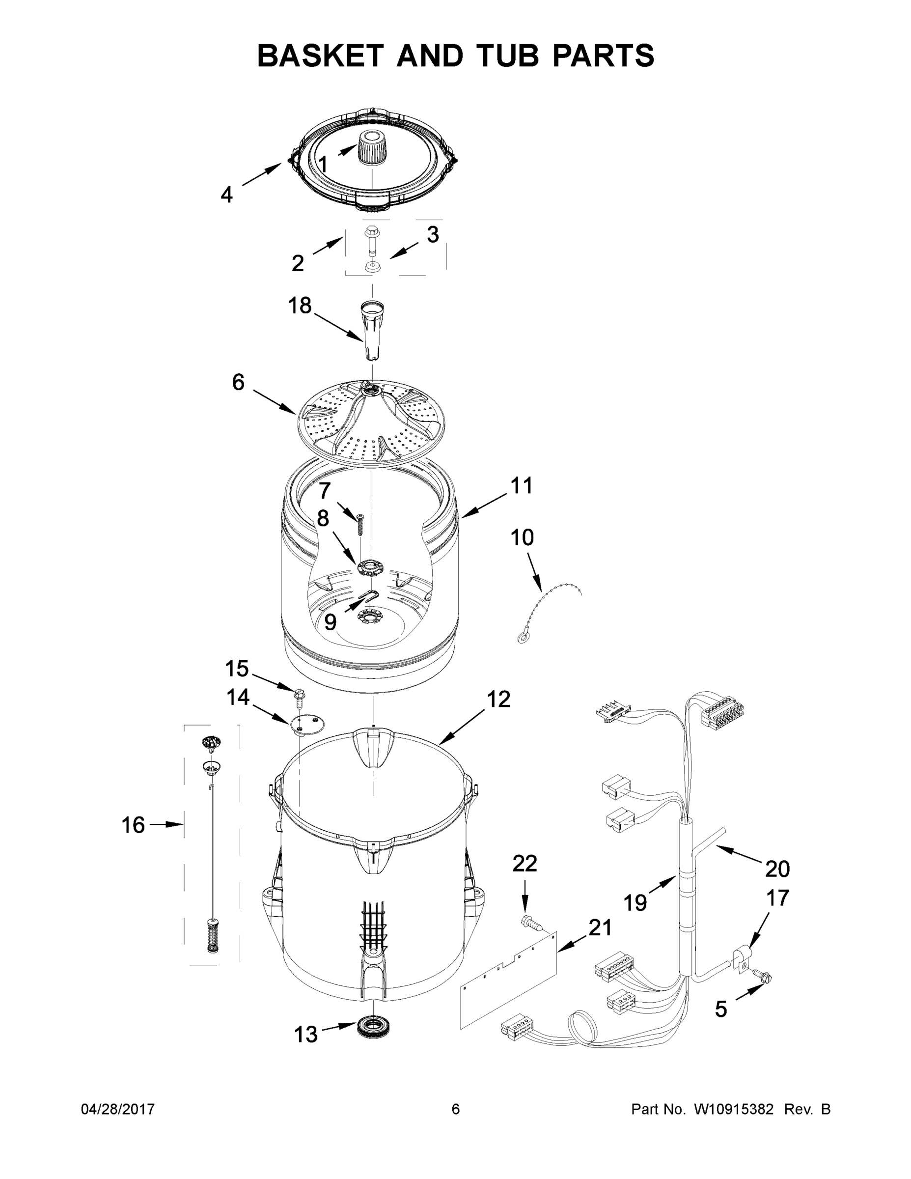 04 - BASKET AND TUB PARTS
