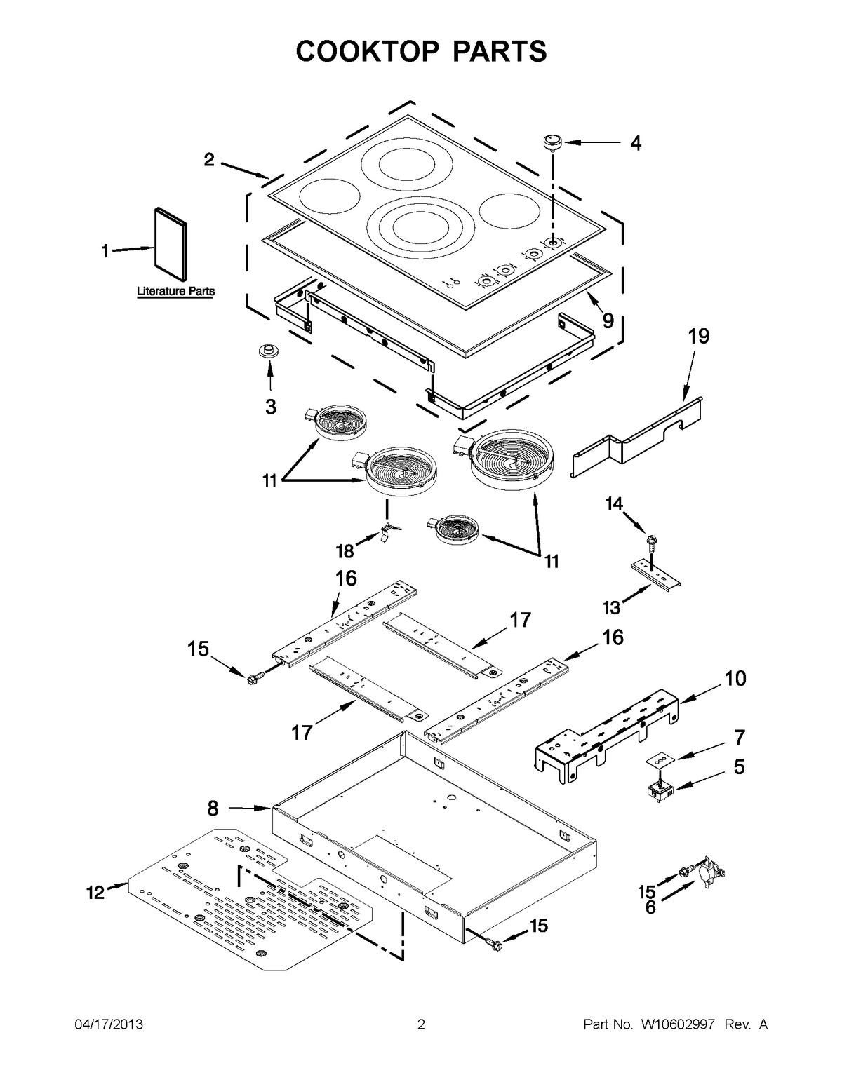 01 - COOKTOP PARTS