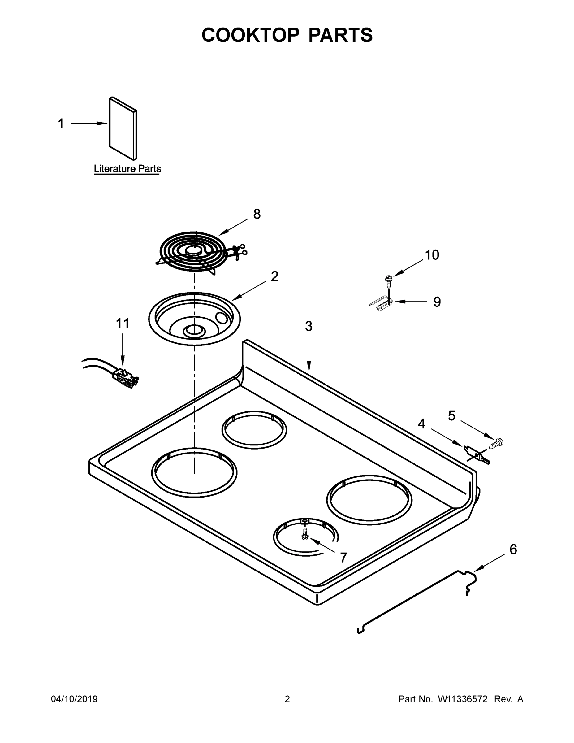 02 - COOKTOP PARTS