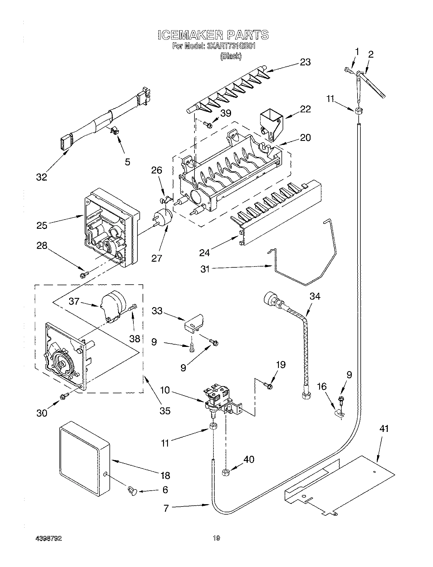 11 - ICEMAKER, OPTIONAL