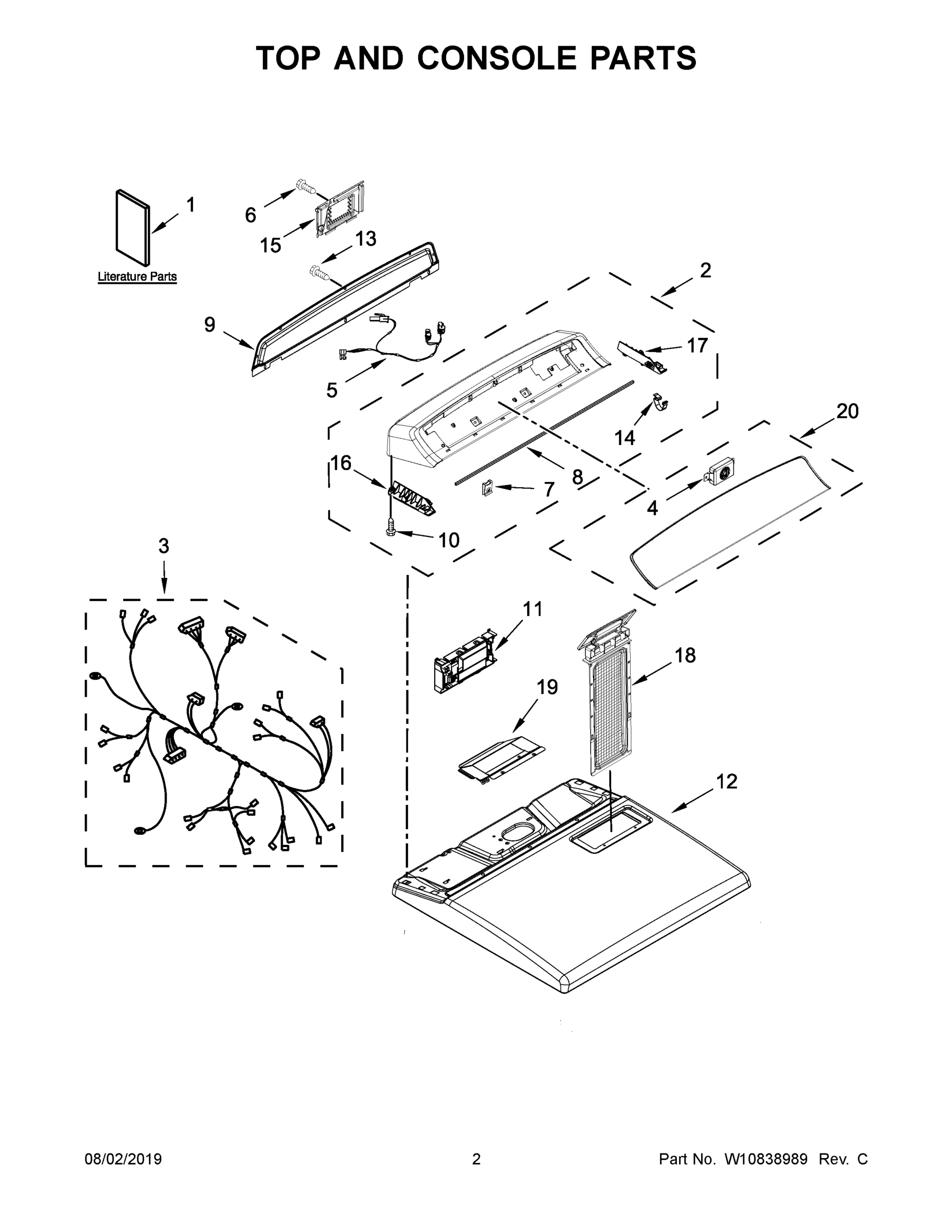 02 - TOP AND CONSOLE PARTS