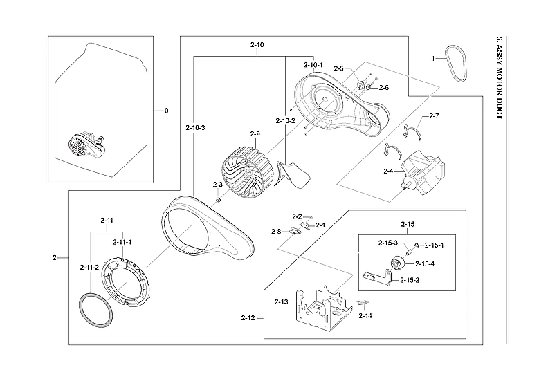 MOTOR DUCT ASSY