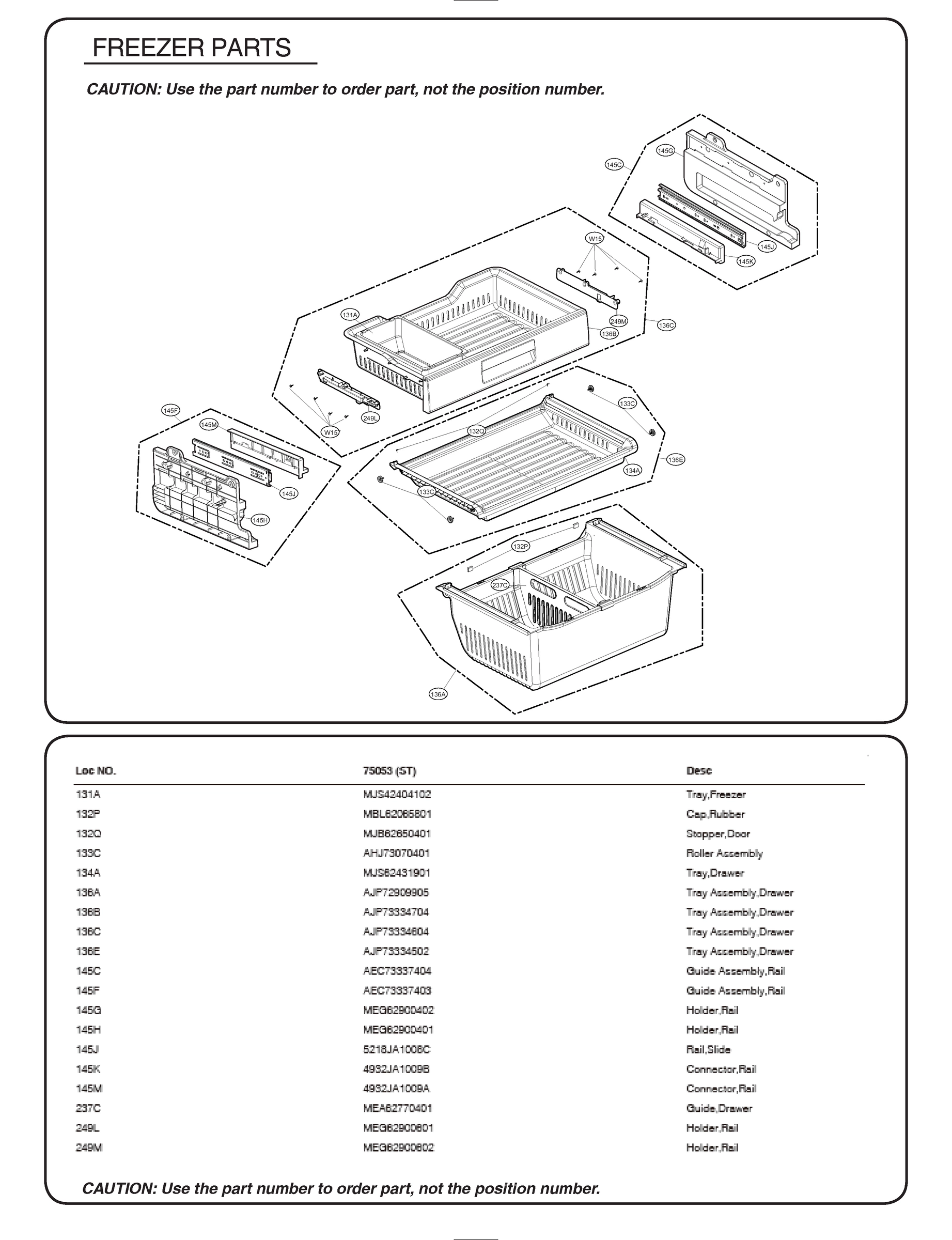 FREEZER PARTS