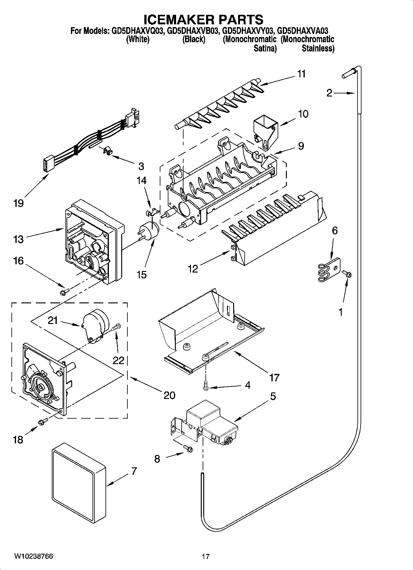 10 - ICEMAKER PARTS