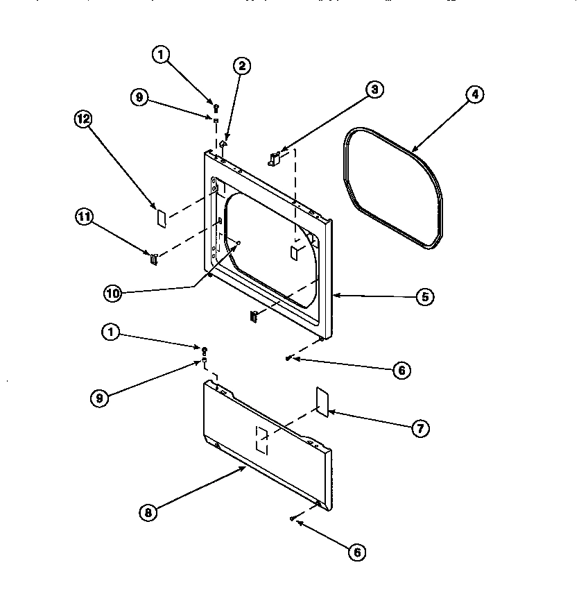10 - LOWER ACCESS PANEL, FRONT PANEL AND SEAL
