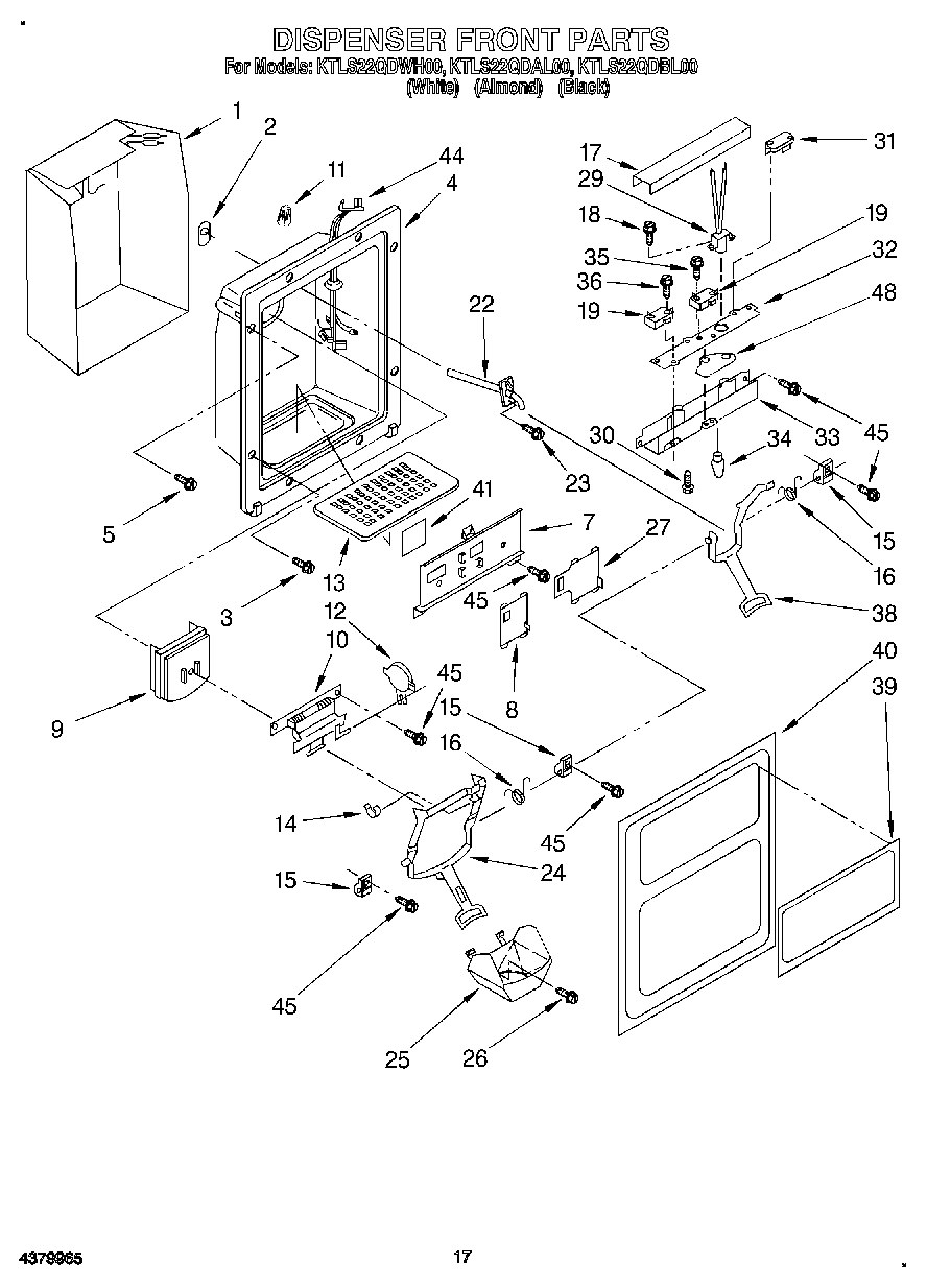 10 - DISPENSER FRONT, LIT/OPTIONAL