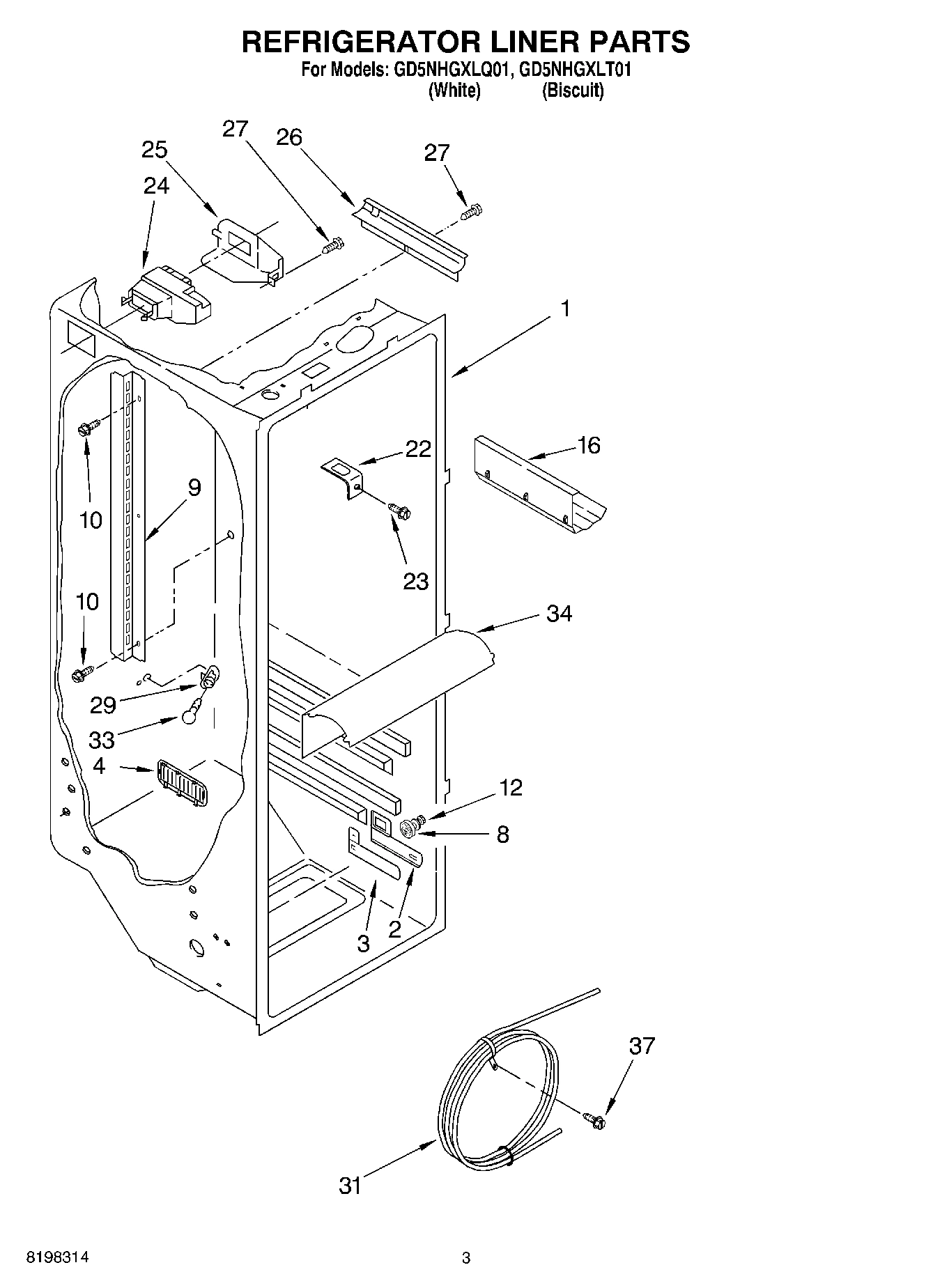 02 - REFRIGERATOR LINER