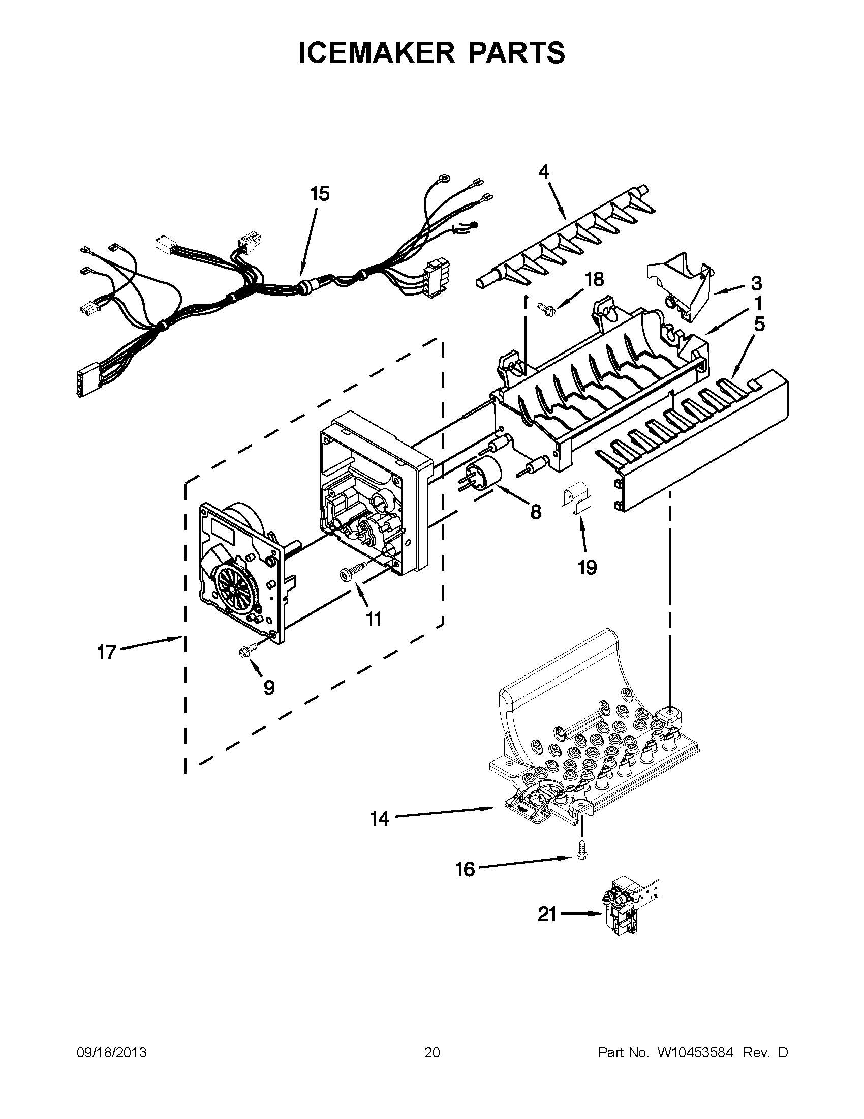 11 - ICEMAKER PARTS