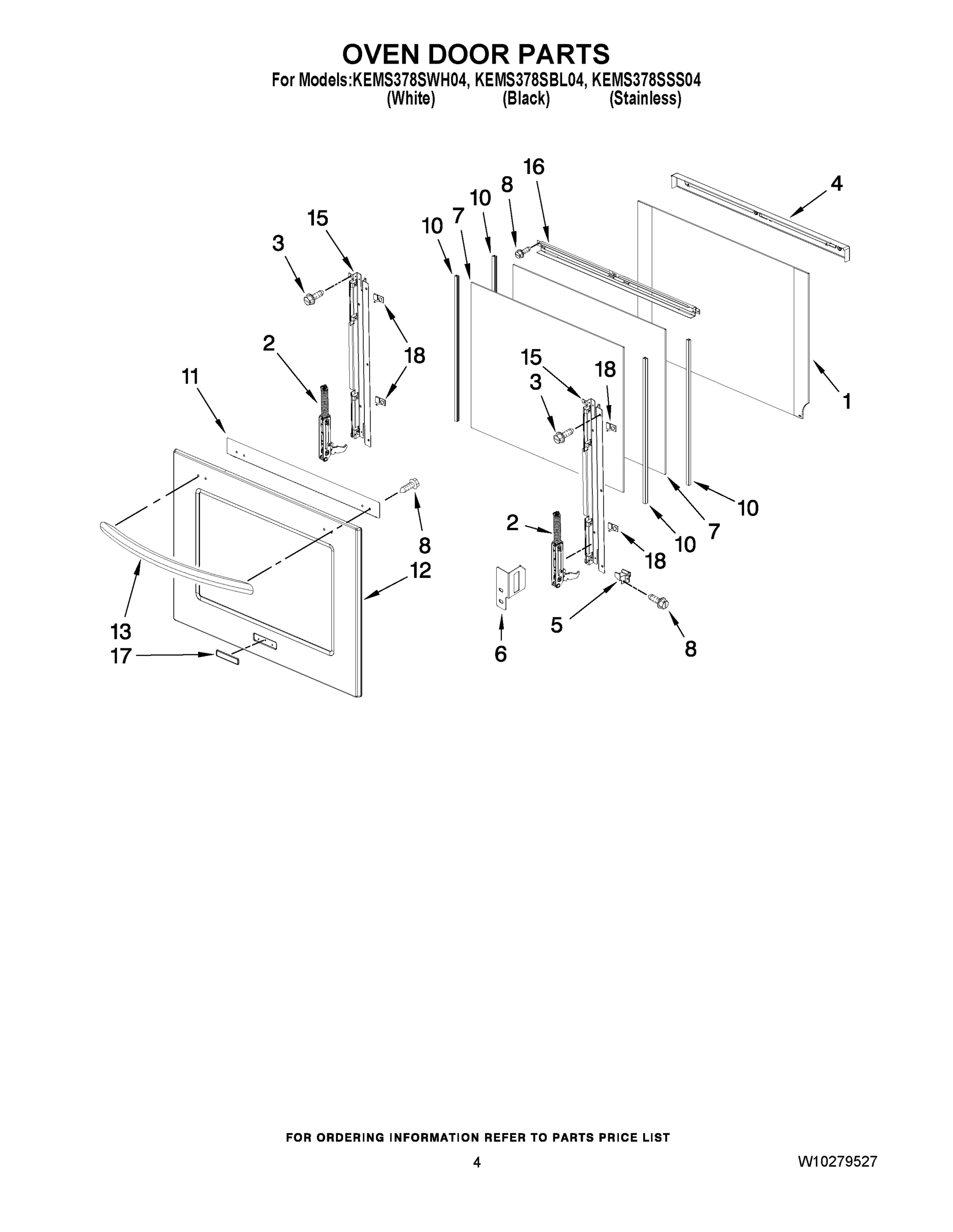 03 - OVEN DOOR PARTS