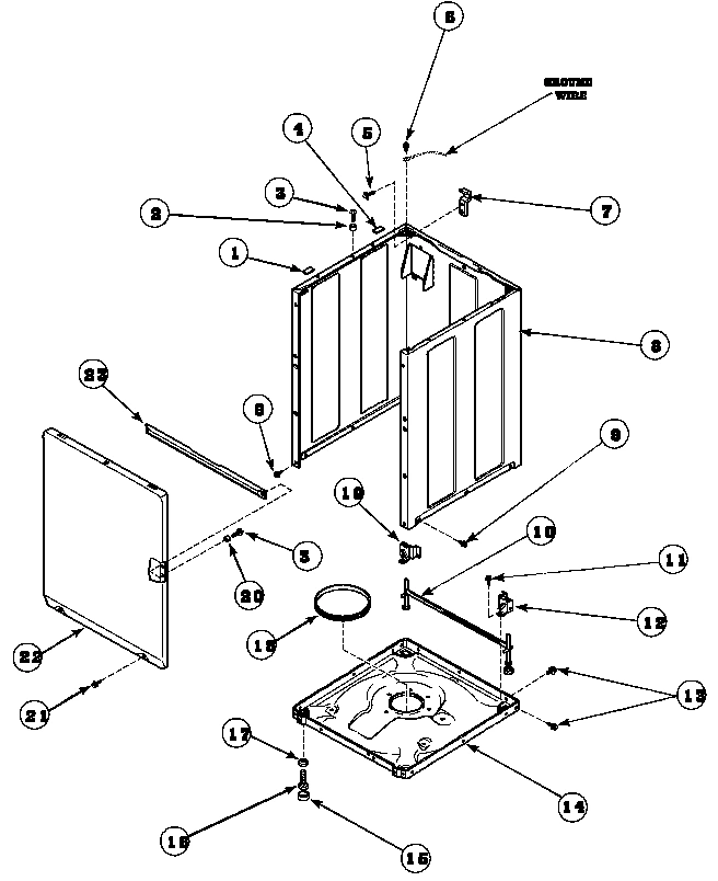 06 - FRONT PANEL, BASE AND CABINET