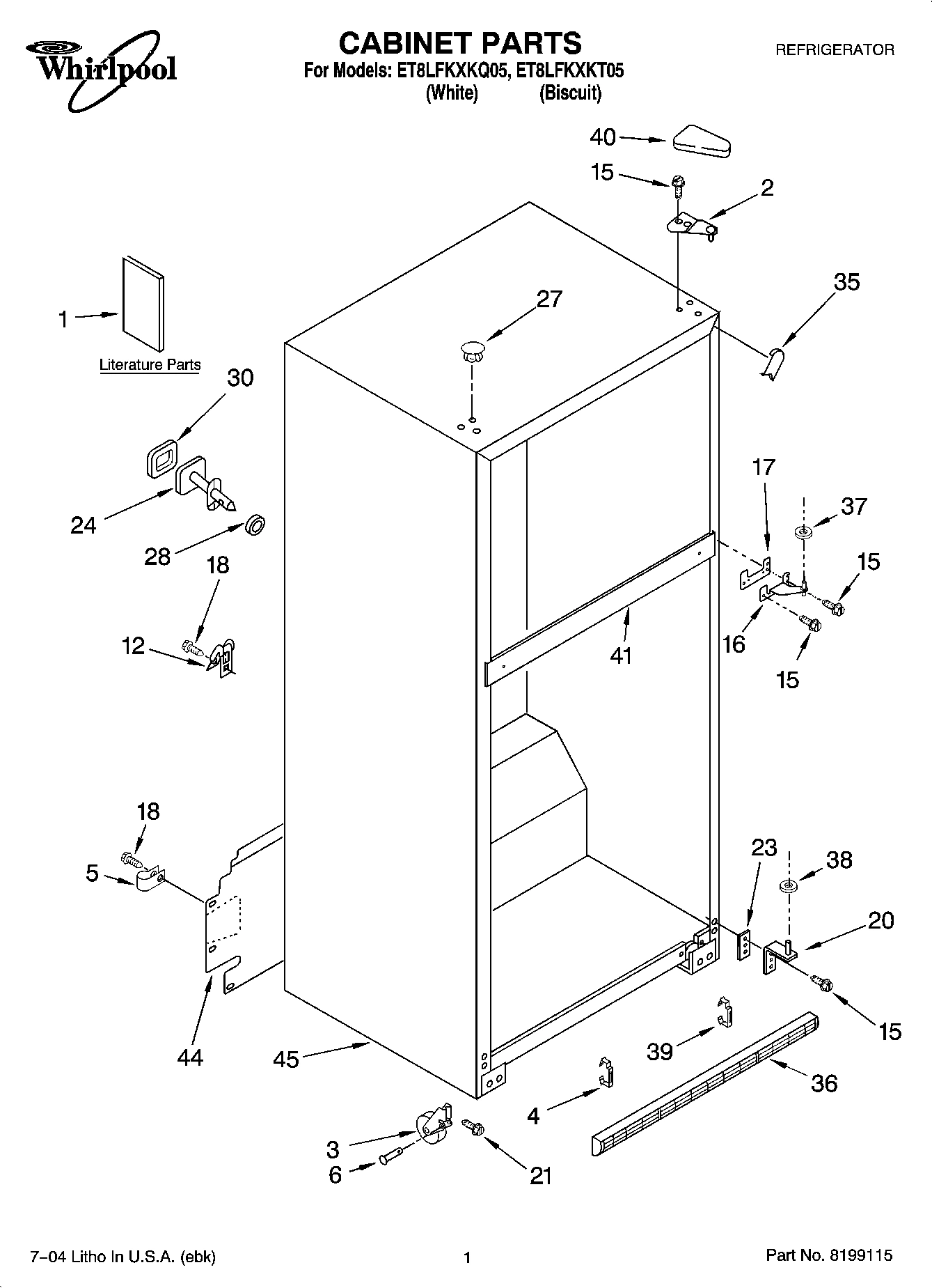 01 - CABINET PARTS