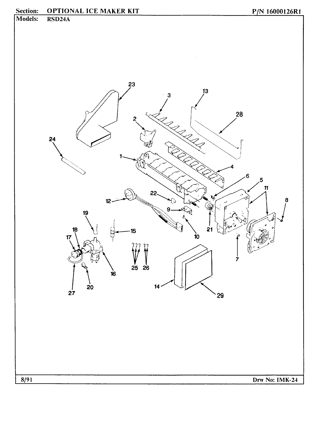 06 - OPTIONAL ICE MAKER KIT-RAE30
