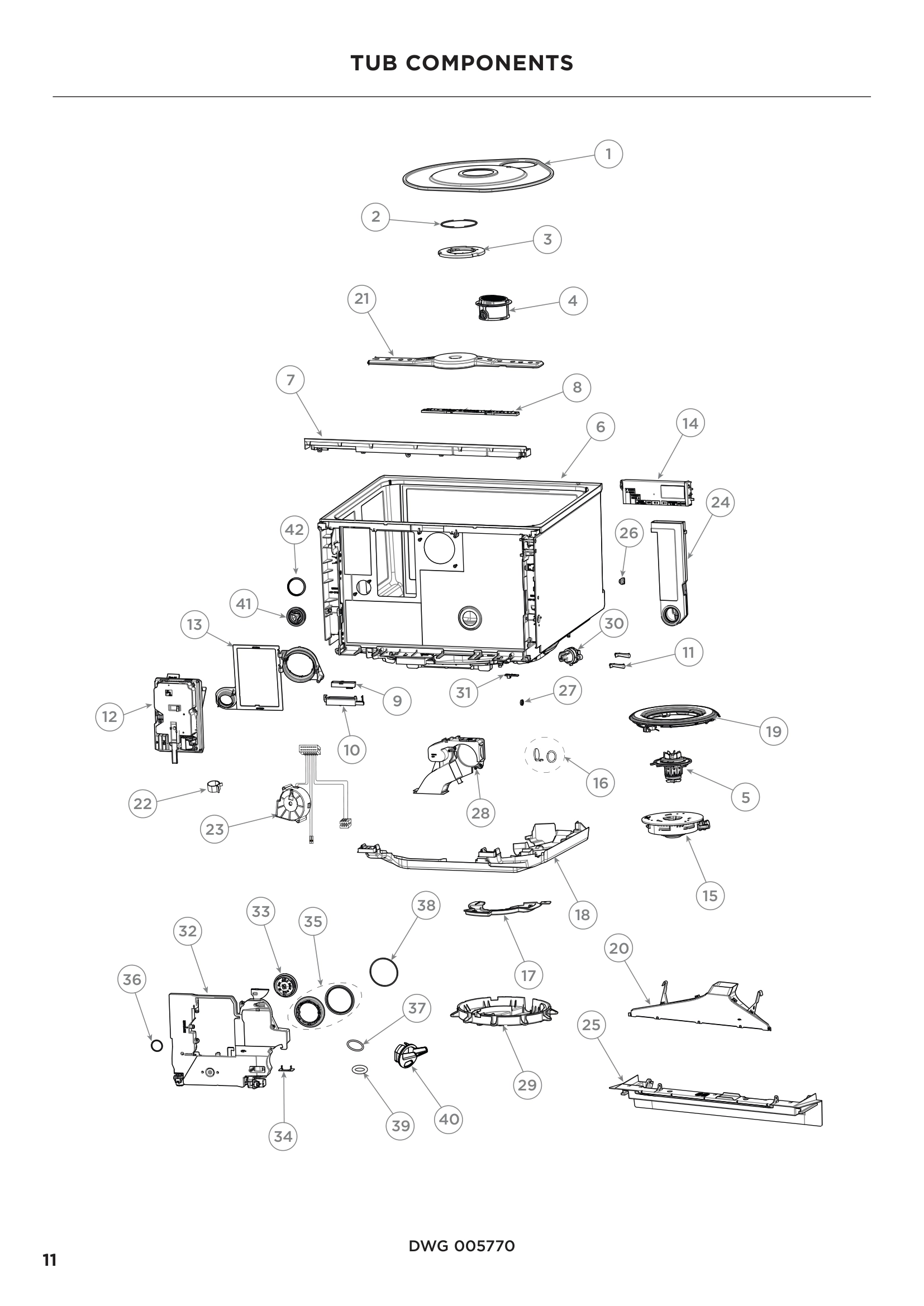 TUB COMPONENTS