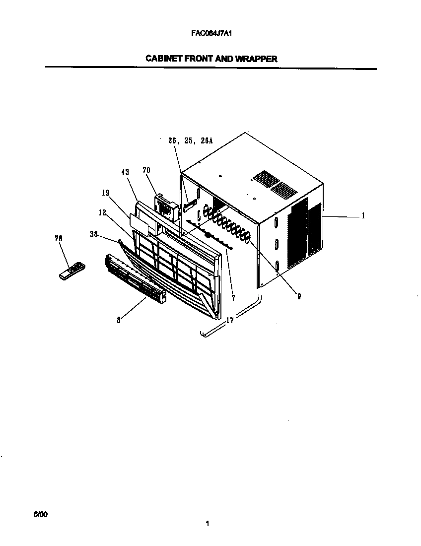 02 - CABINET FRONT AND WRAPPER