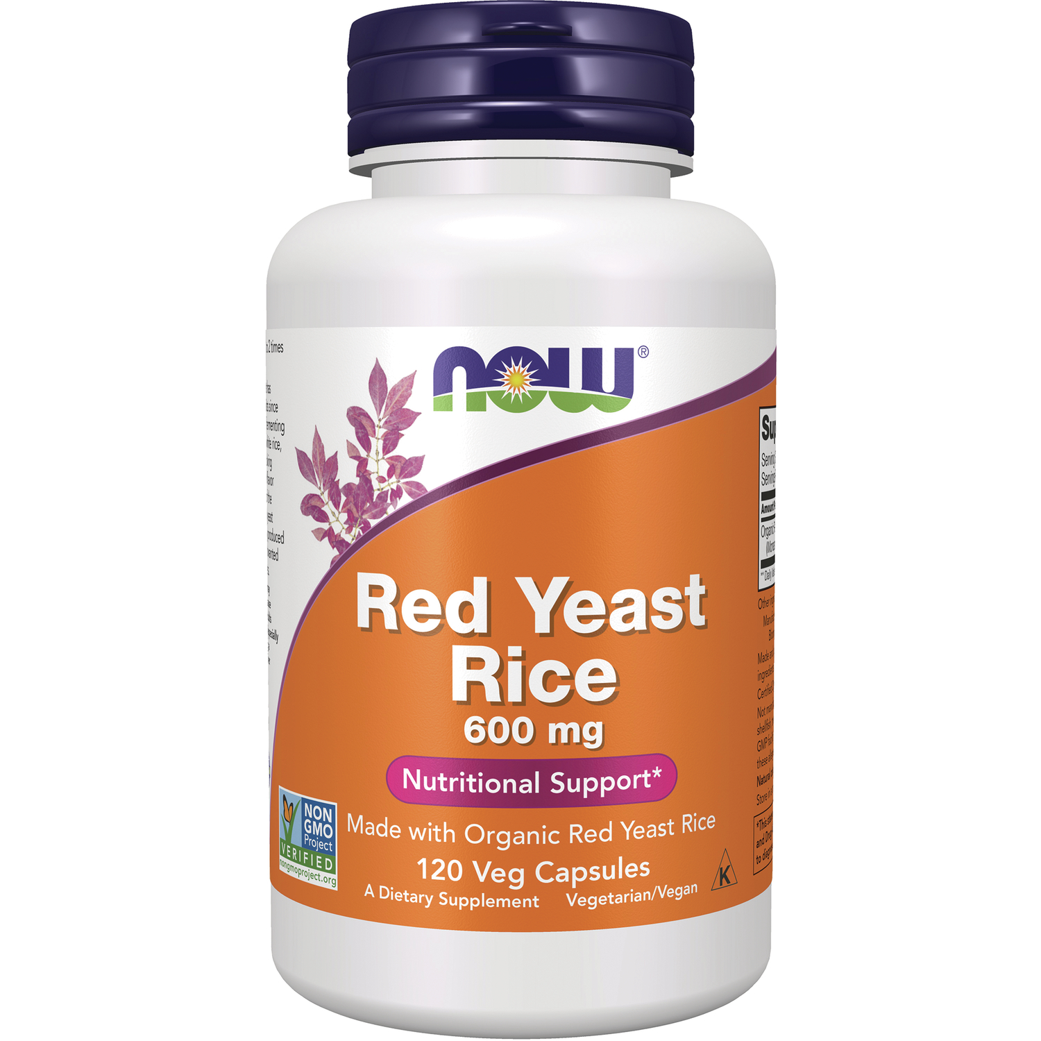 Now Foods Red Yeast Rice Extract, 600 mg, 120 Vcaps