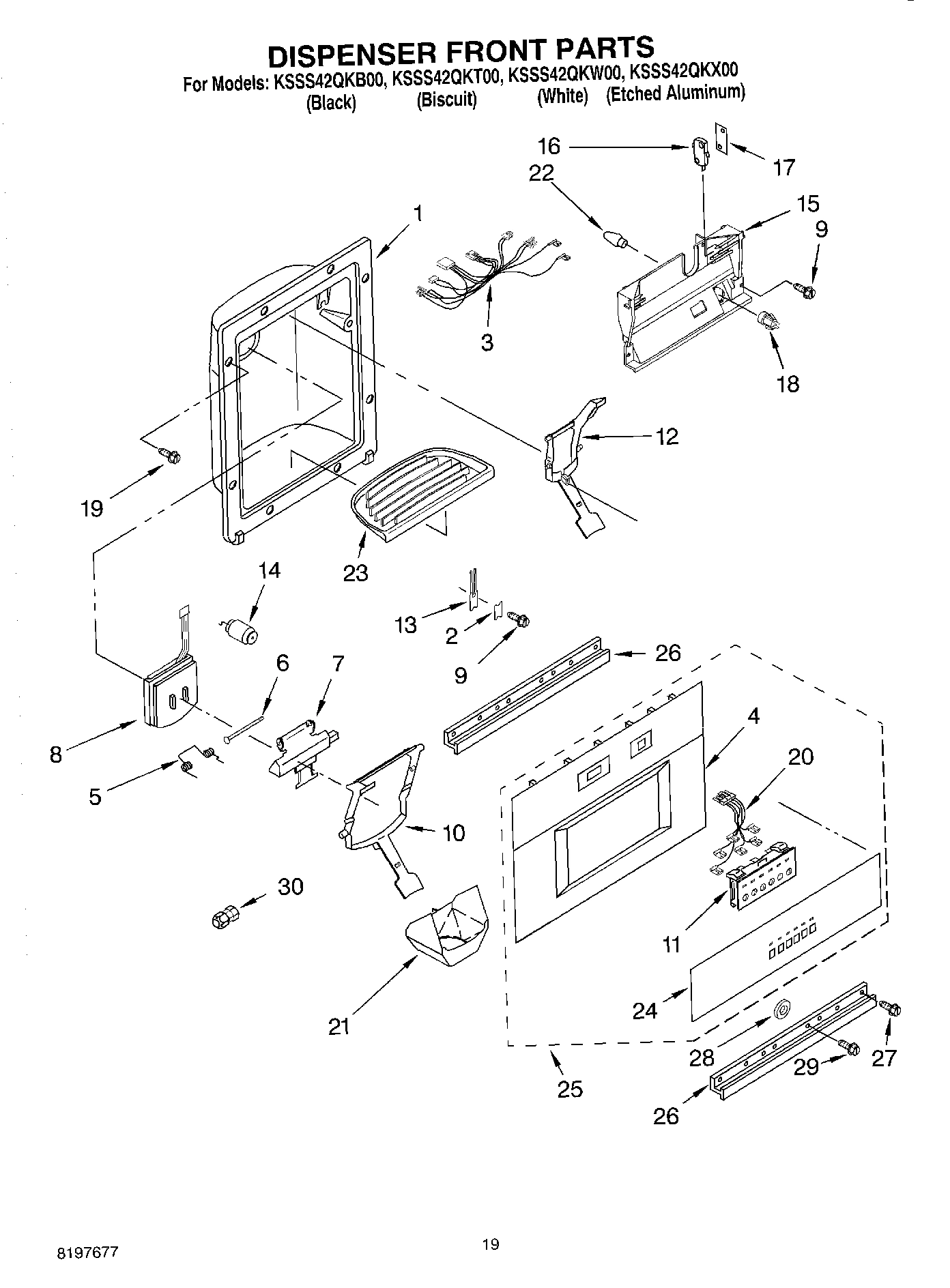 12 - DISPENSER FRONT