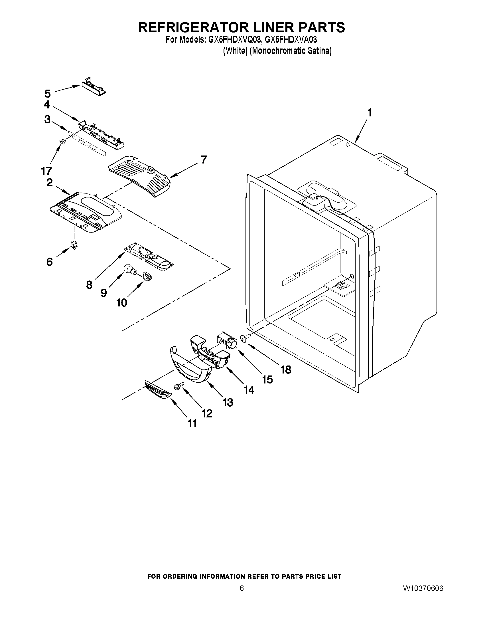 04 - REFRIGERATOR LINER PARTS