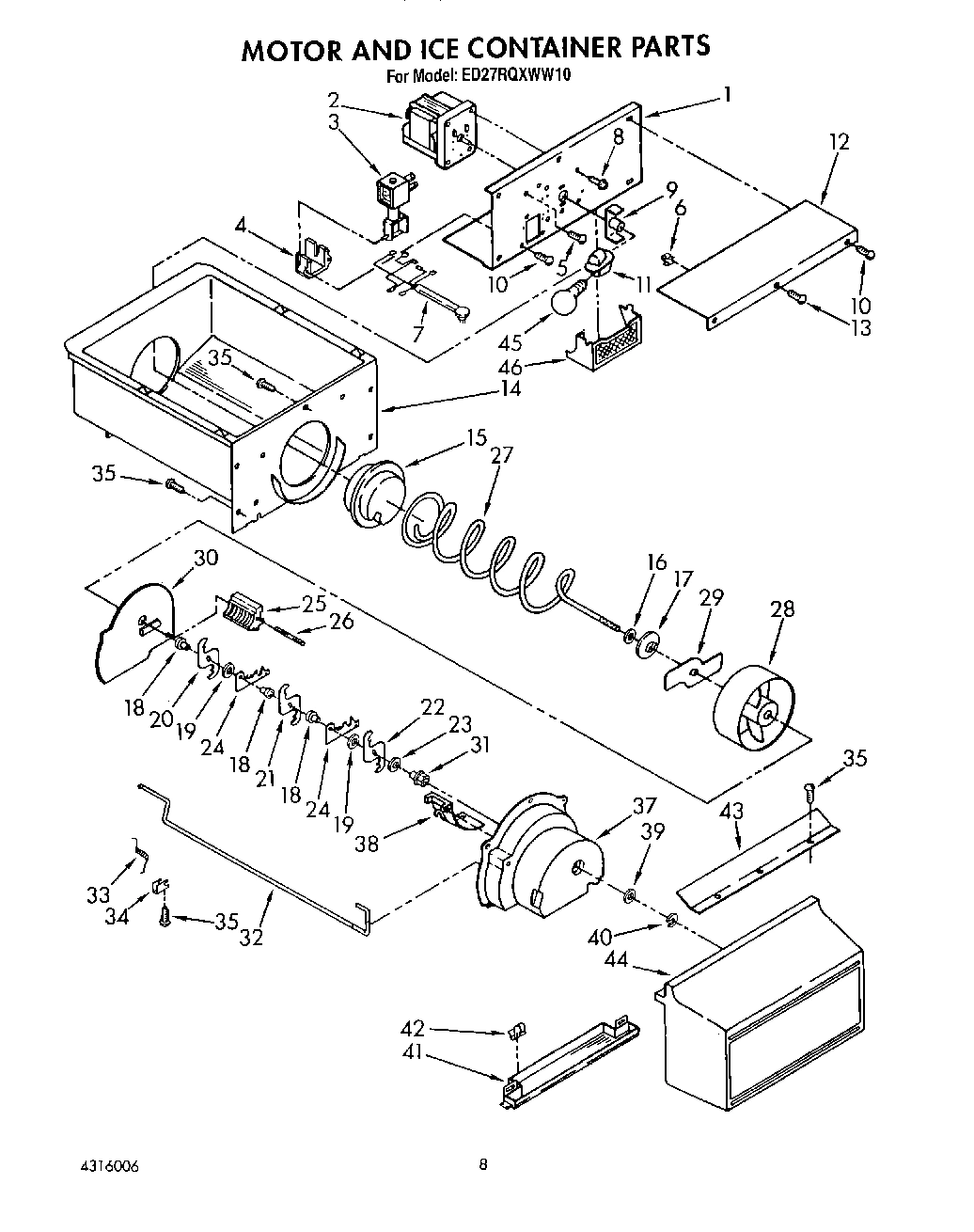 06 - MOTOR AND ICE CONTAINER