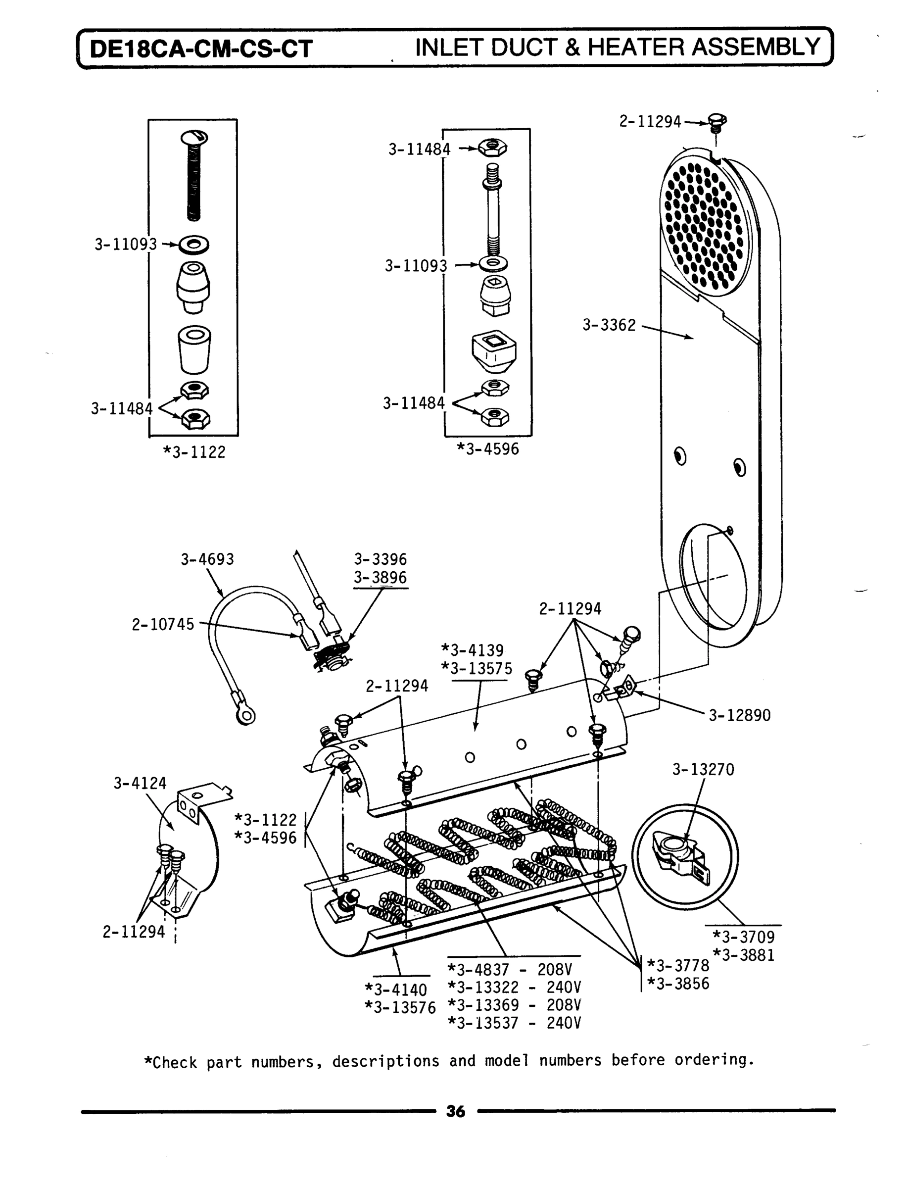 08 - INLET DUCT & HEATER ASSEMBLY