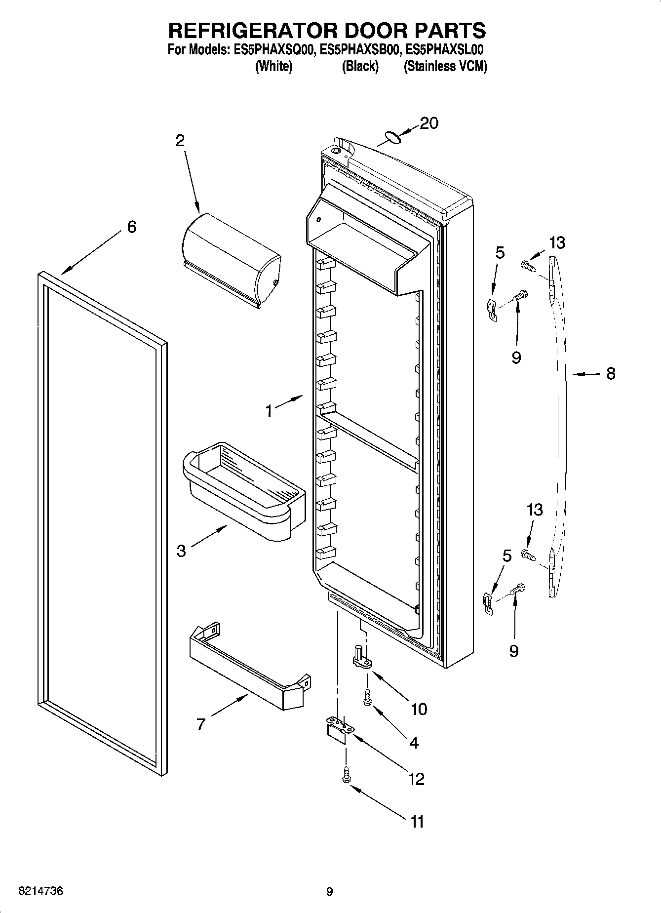 06 - REFRIGERATOR DOOR PARTS